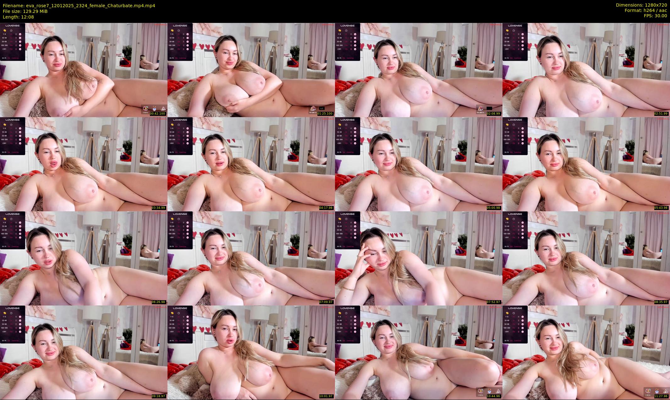 eva_rose7 — 13 minute Chaturbate female cam show recording, 720p, Jan 12, 2025