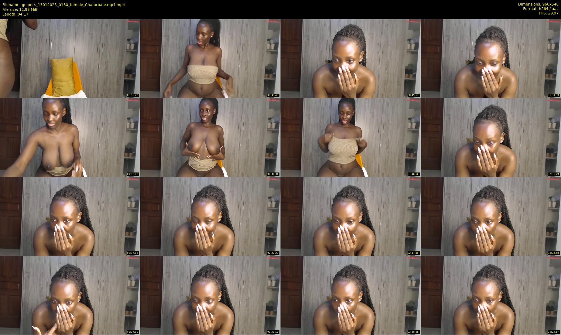 gulpess — 5 minute Chaturbate female cam show recording, 480p, Jan 13, 2025