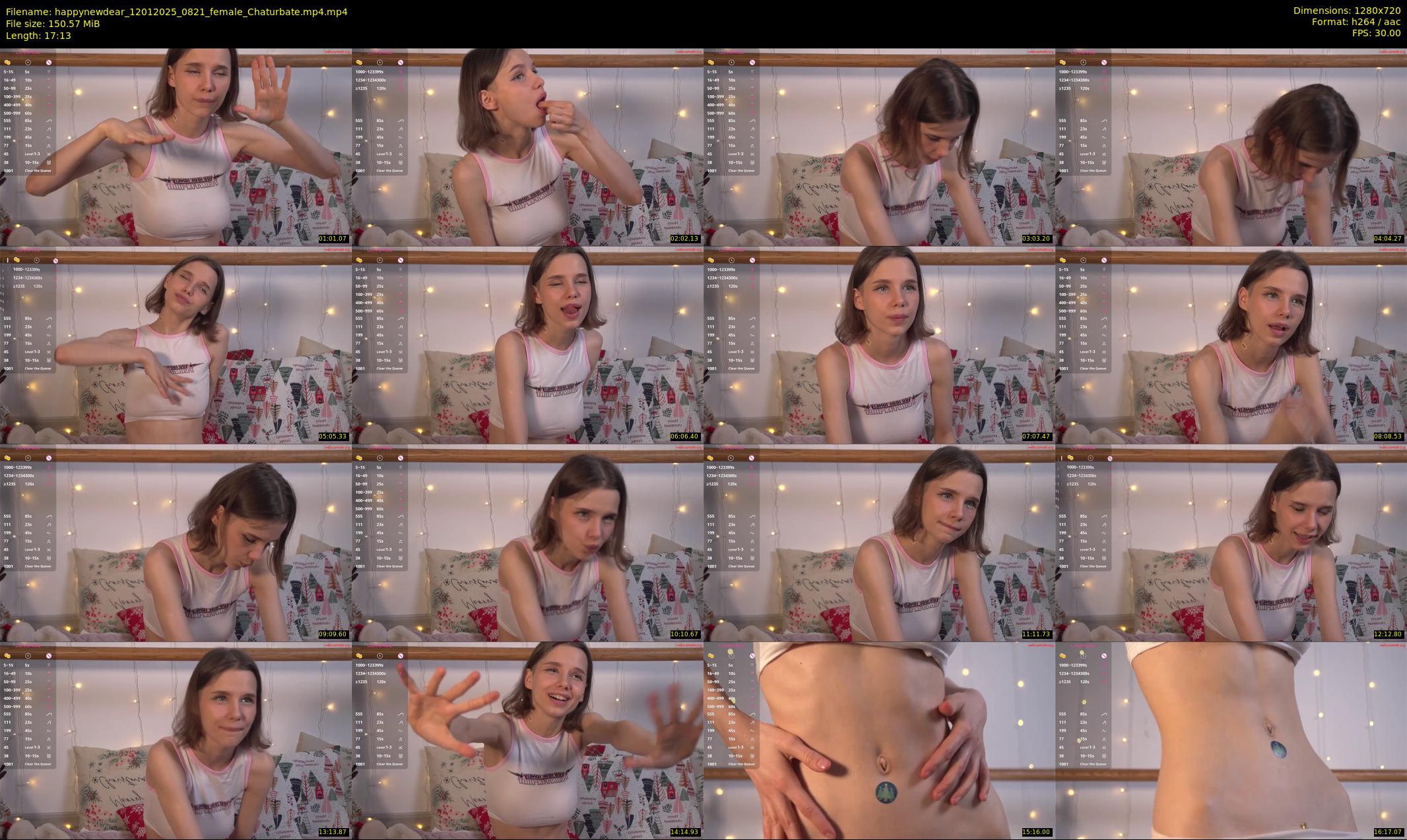 happynewdear — 18 minute Chaturbate female cam show recording, 720p, Jan 12, 2025