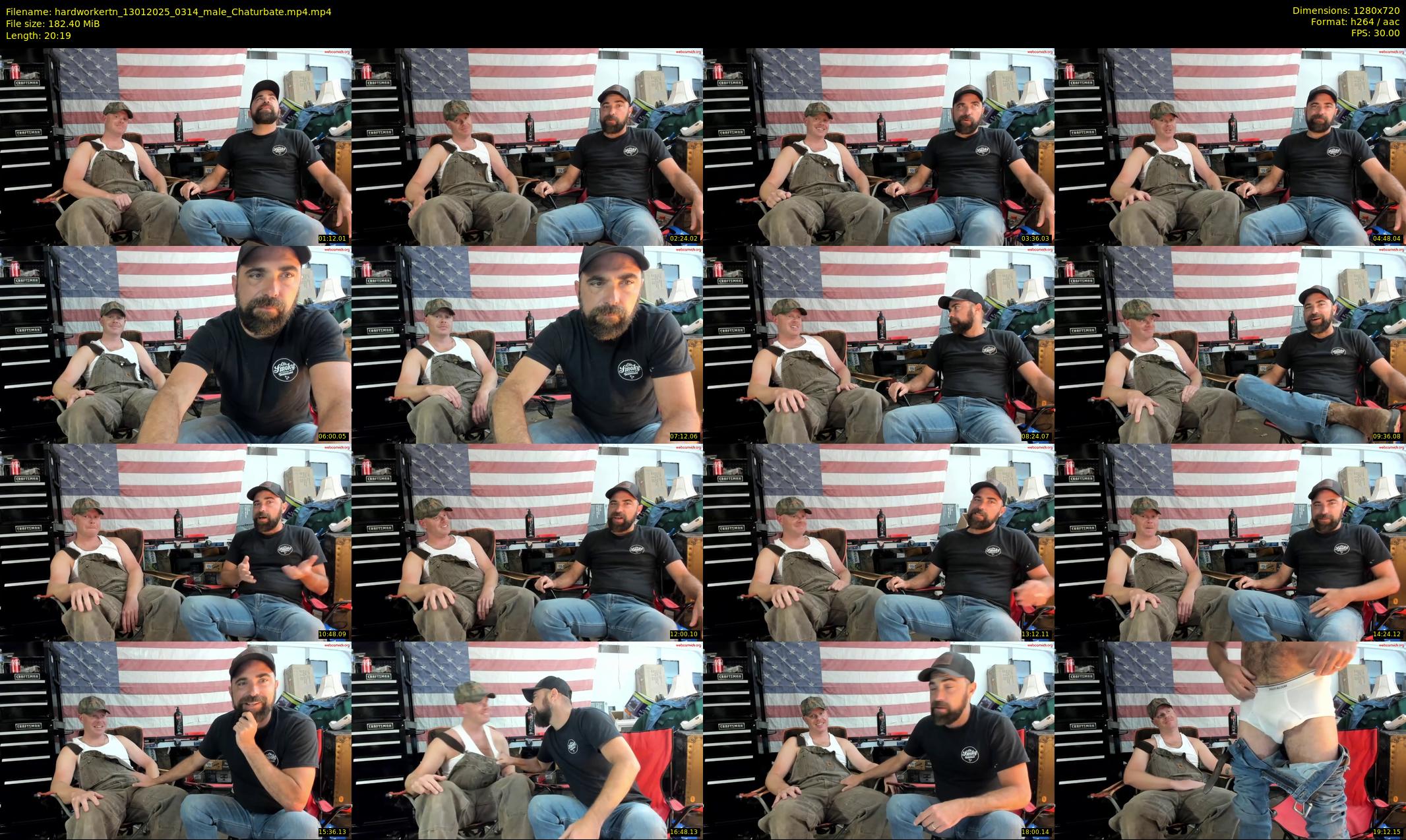 hardworkertn — 21 minute Chaturbate male cam show recording, 720p, Jan 13, 2025