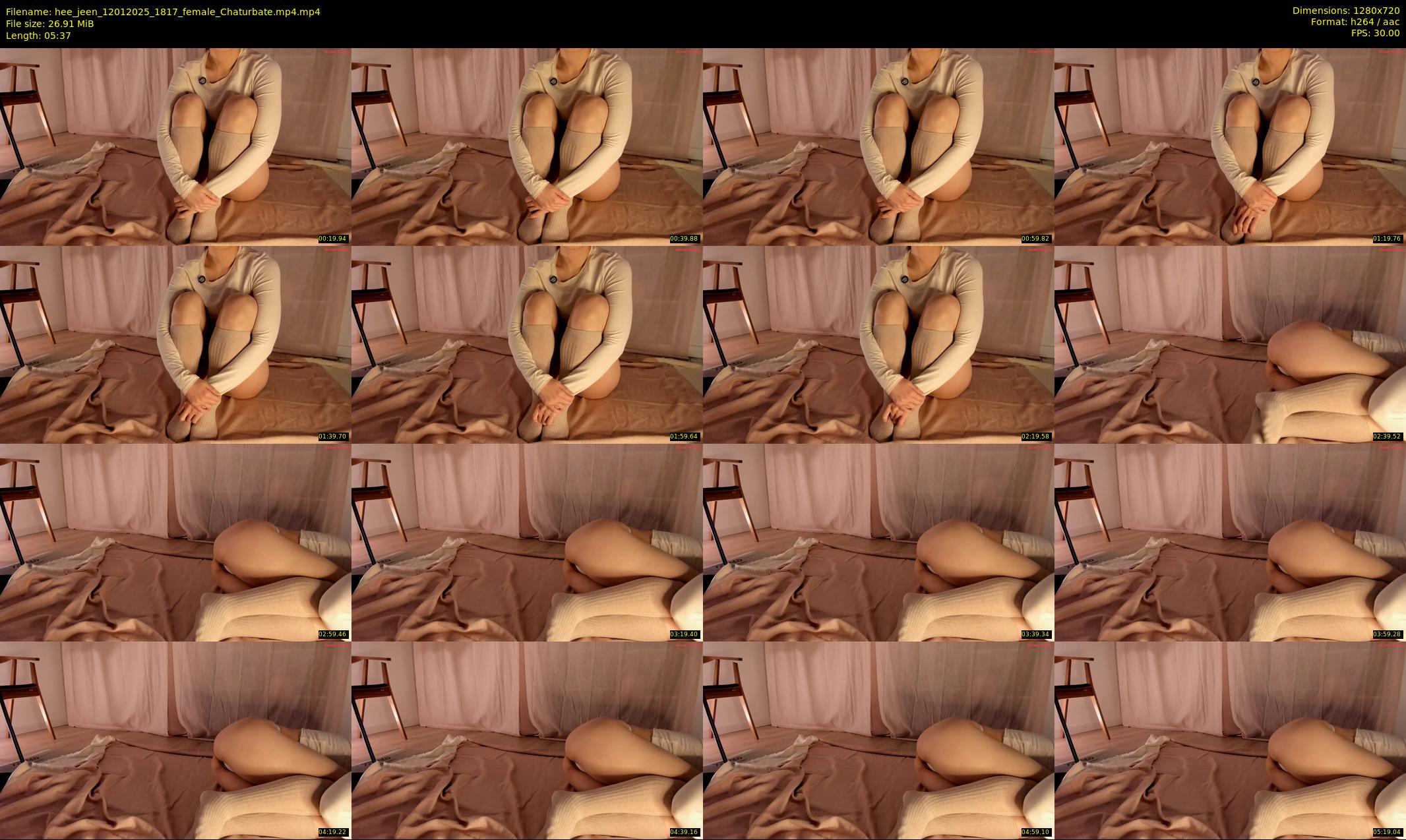 hee_jeen — 6 minute Chaturbate female cam show recording, 720p, Jan 12, 2025