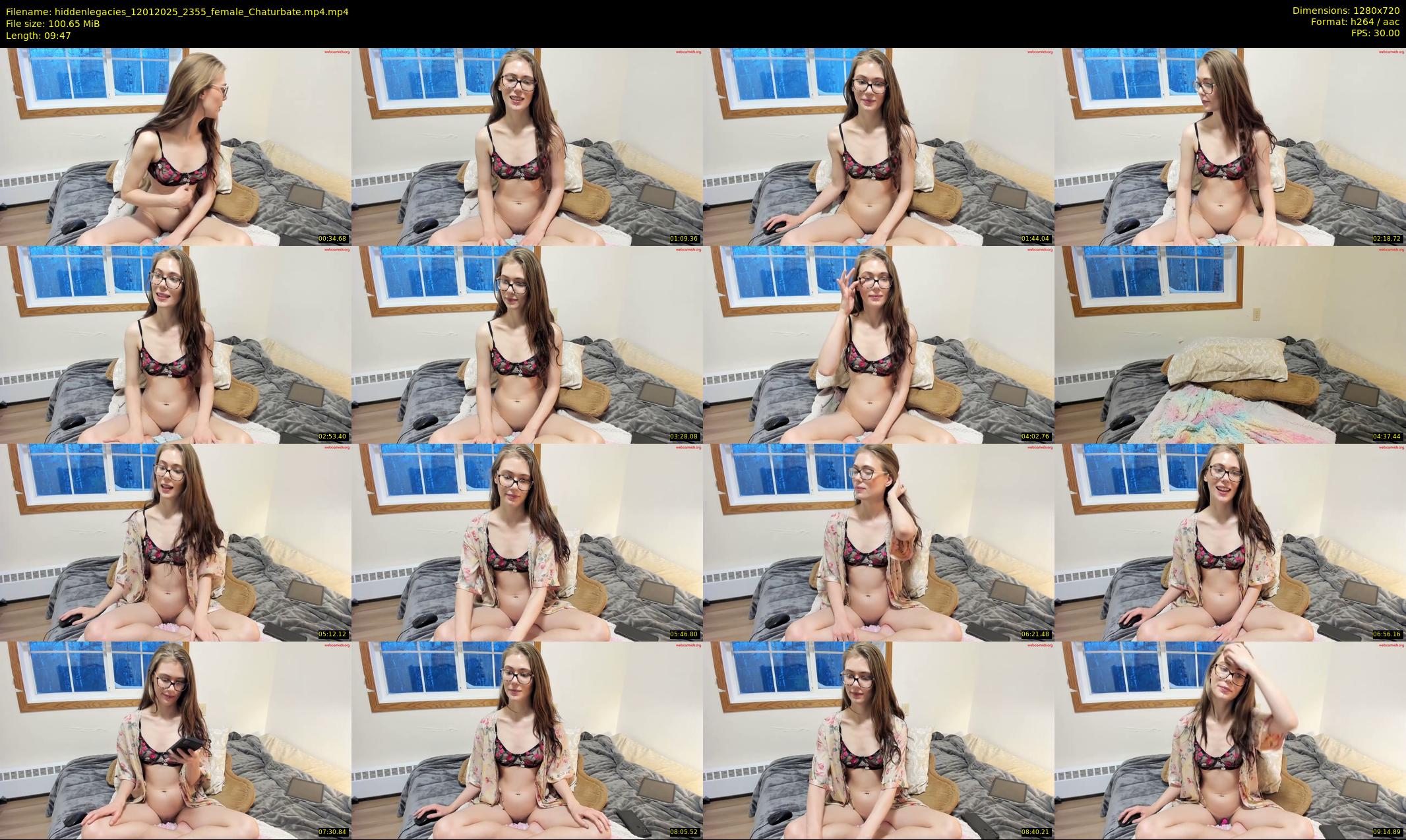 hiddenlegacies — 10 minute Chaturbate female cam show recording, 720p, Jan 12, 2025