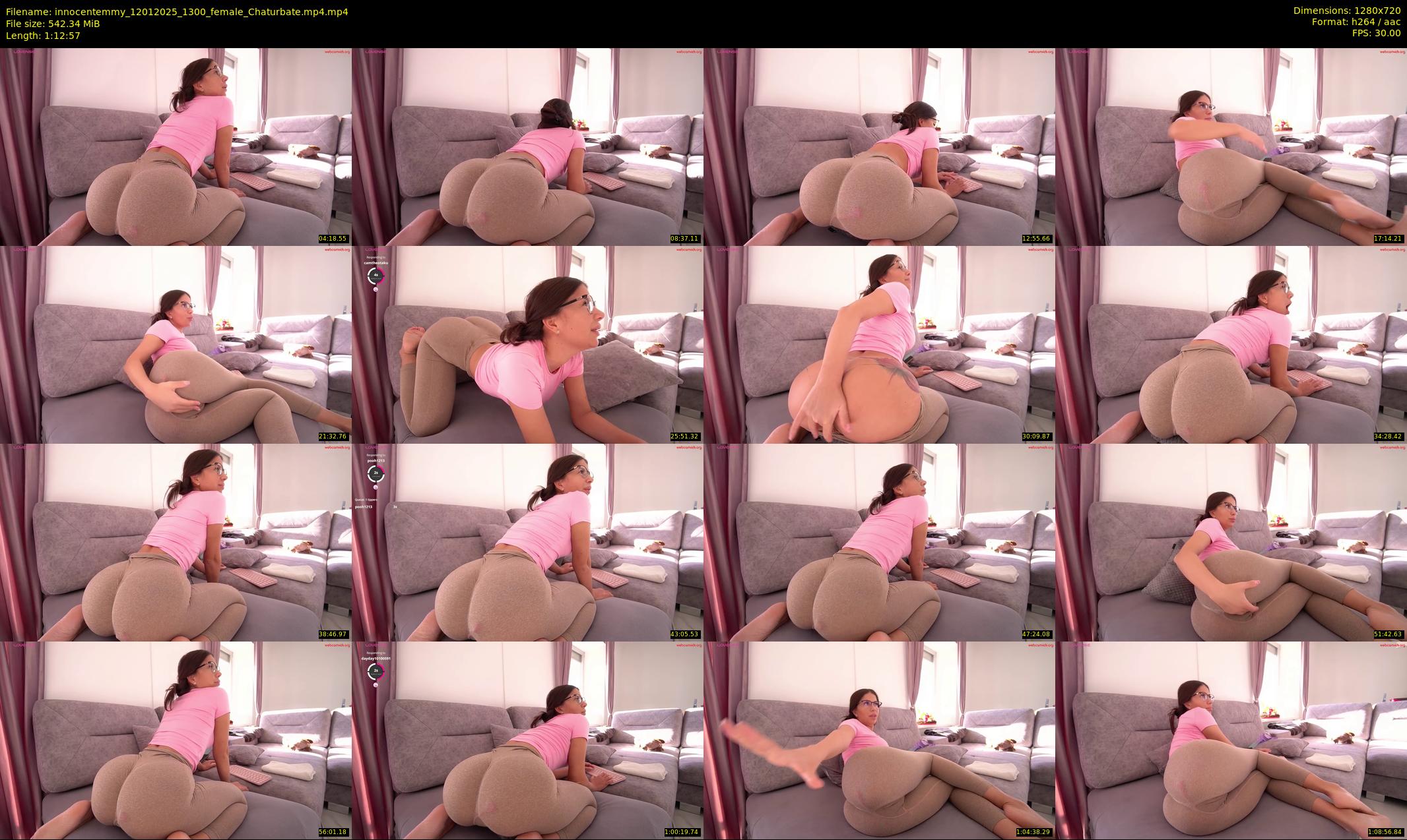 innocentemmy — 73 minute Chaturbate female cam show recording, 720p, Jan 12, 2025