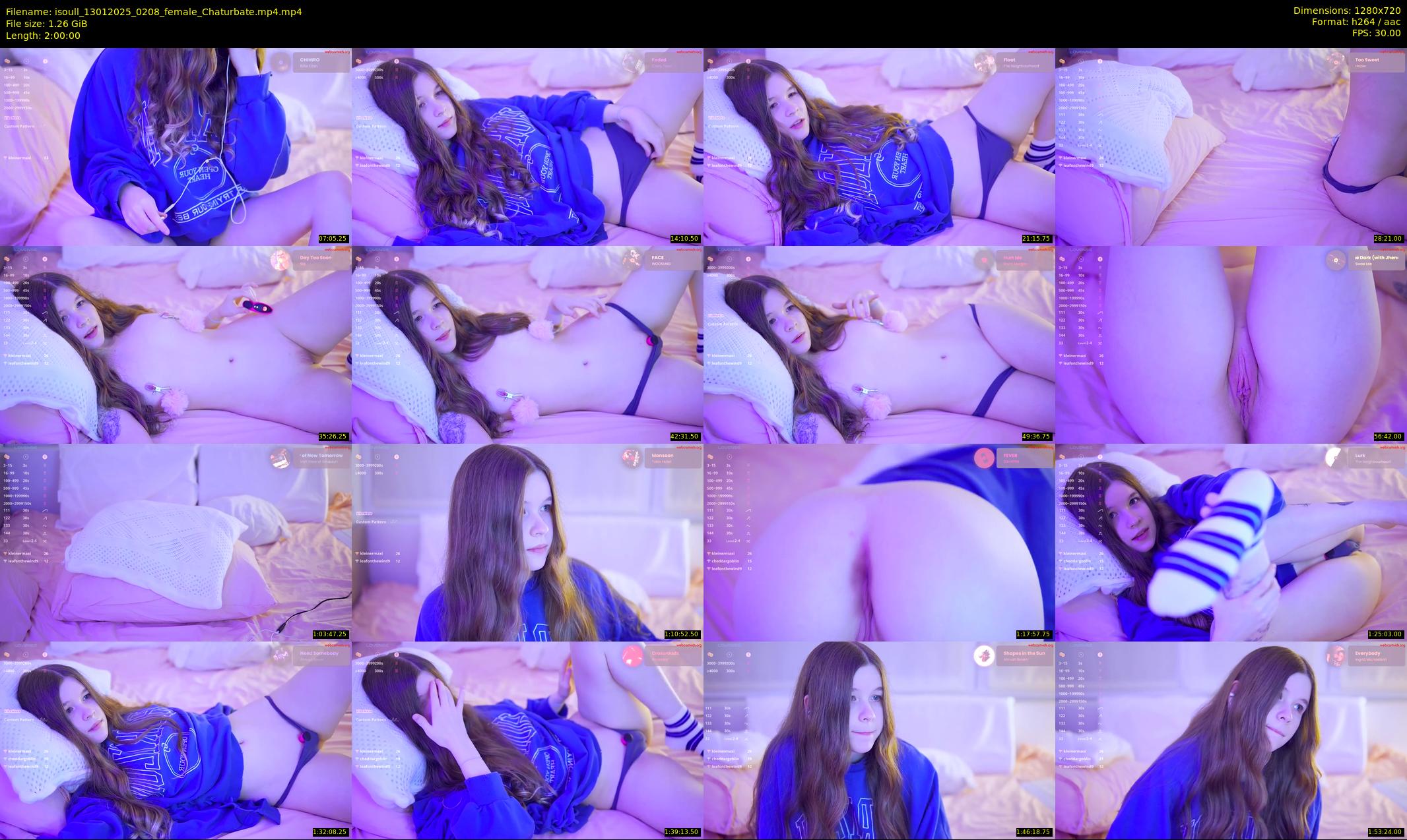 isoull — 120 minute Chaturbate female cam show recording, 720p, Jan 13, 2025