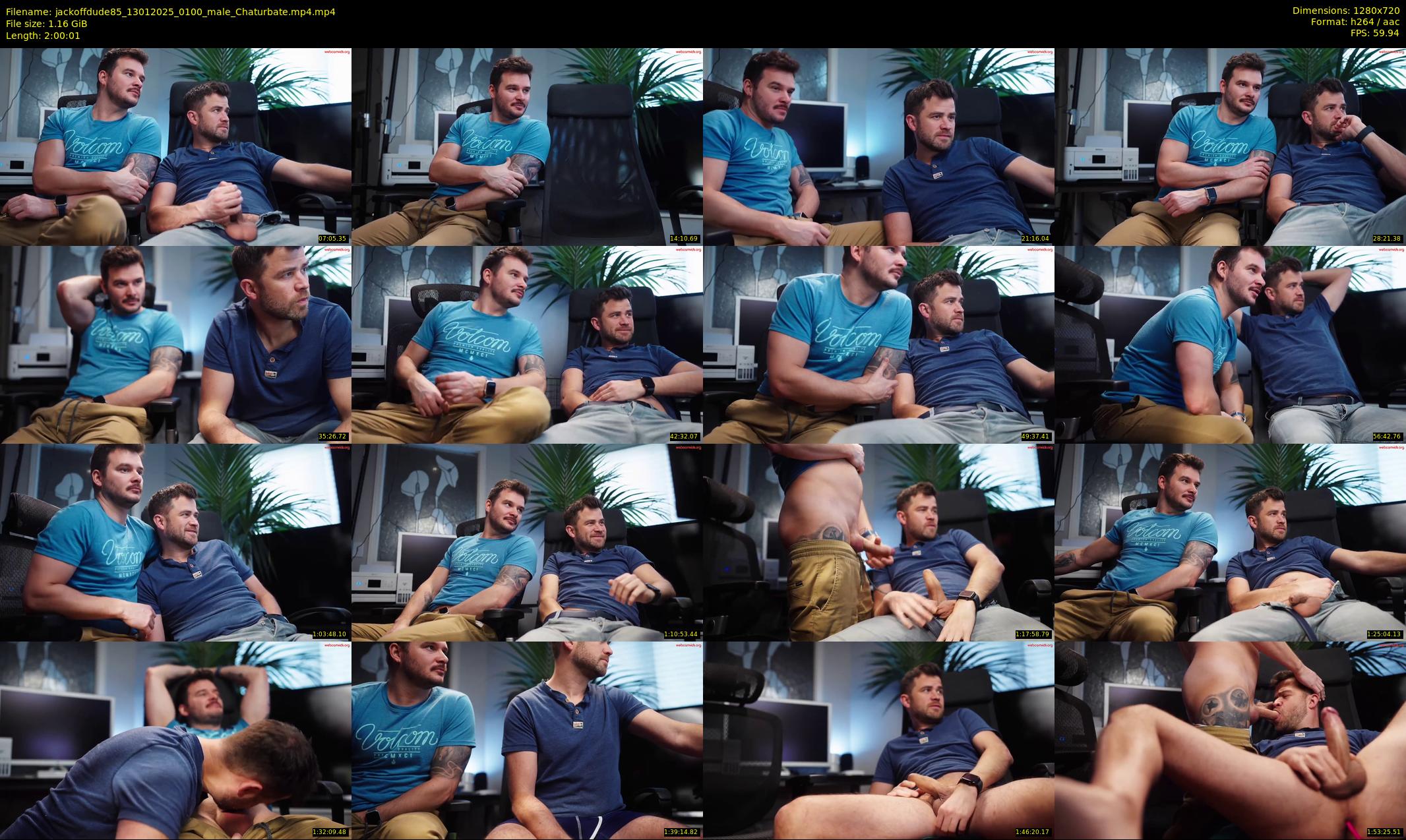 jackoffdude85 — 121 minute Chaturbate male cam show recording, 720p, Jan 13, 2025