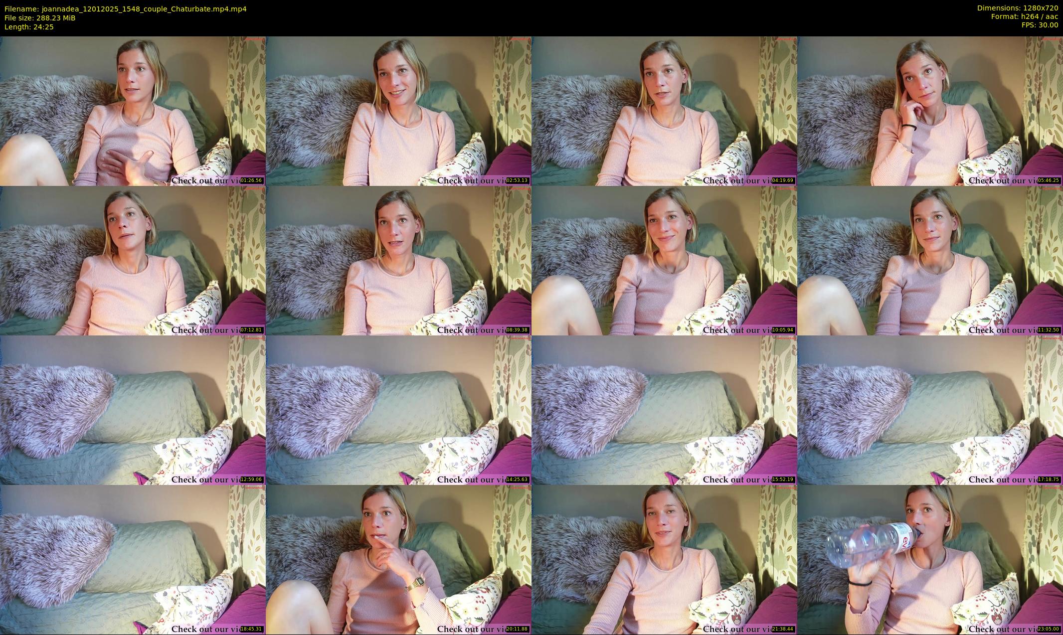joannadea — 25 minute Chaturbate female cam show recording, 720p, Jan 12, 2025