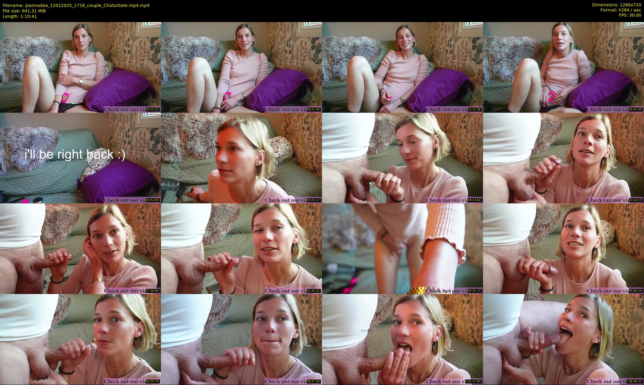 joannadea — 71 minute Chaturbate female cam show recording, 720p, Jan 12, 2025