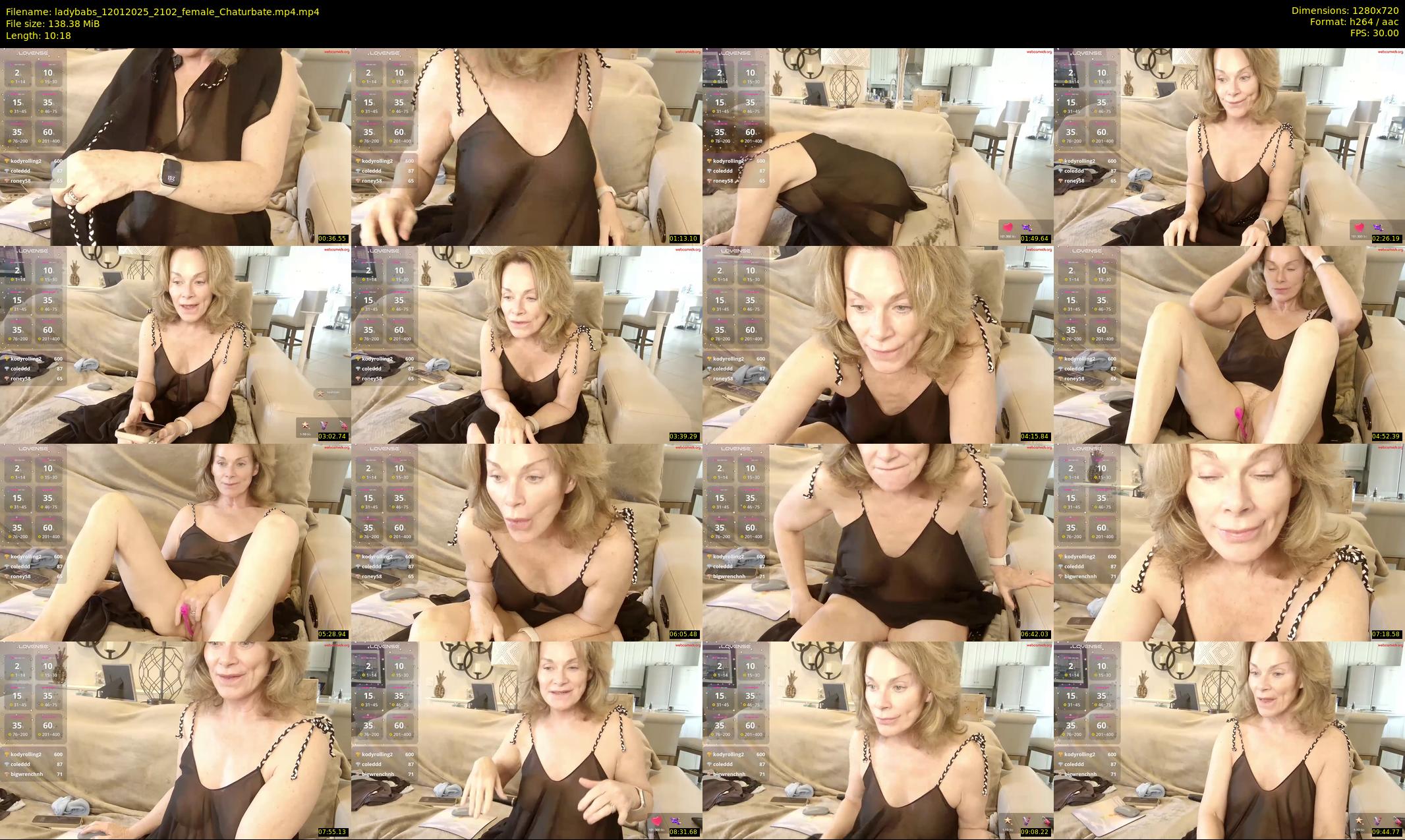 ladybabs — 11 minute Chaturbate female cam show recording, 720p, Jan 12, 2025