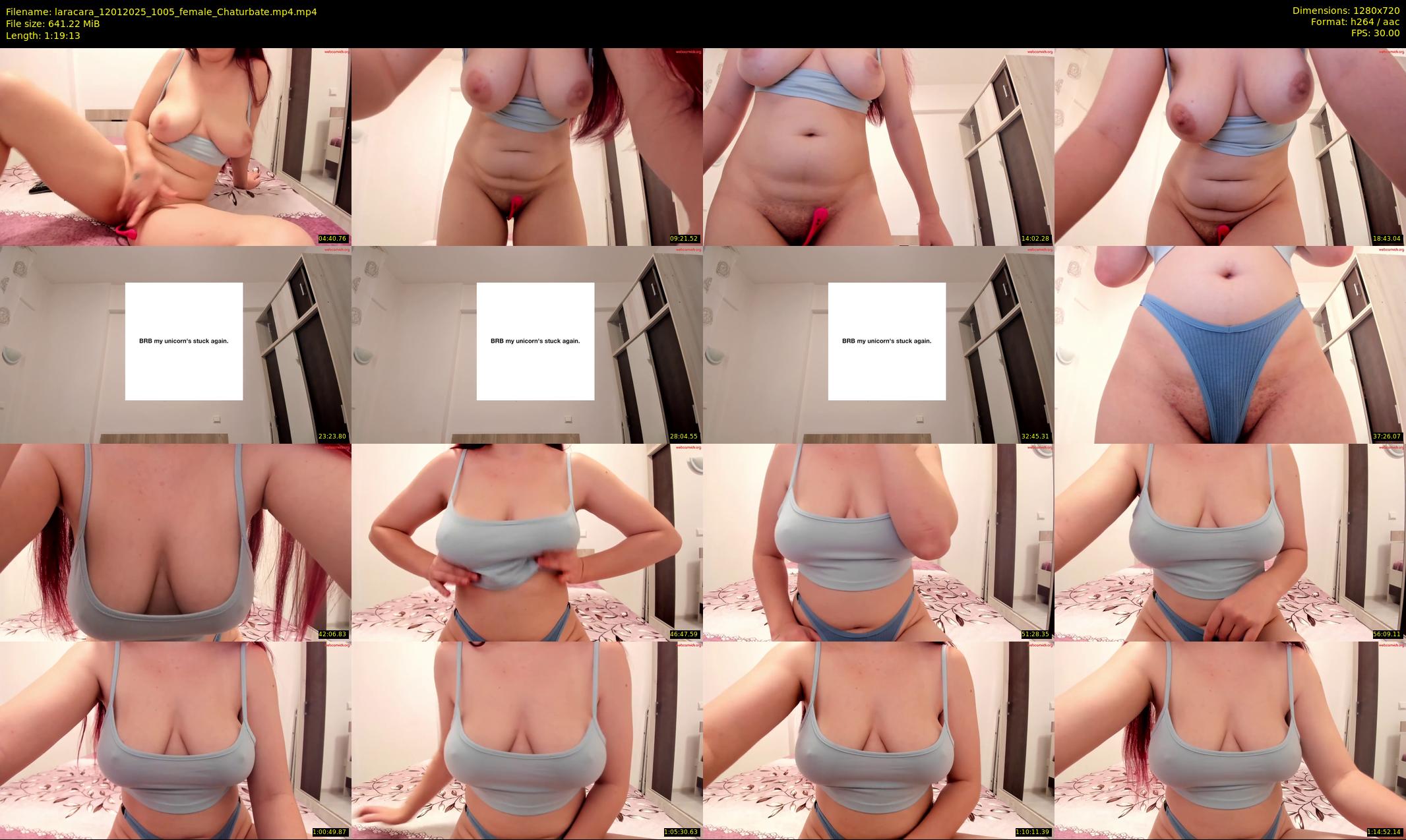 laracara — 80 minute Chaturbate female cam show recording, 720p, Jan 12, 2025