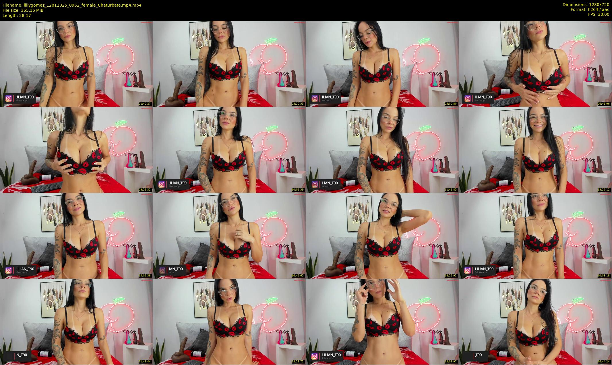liilygomez — 29 minute Chaturbate female cam show recording, 720p, Jan 12, 2025