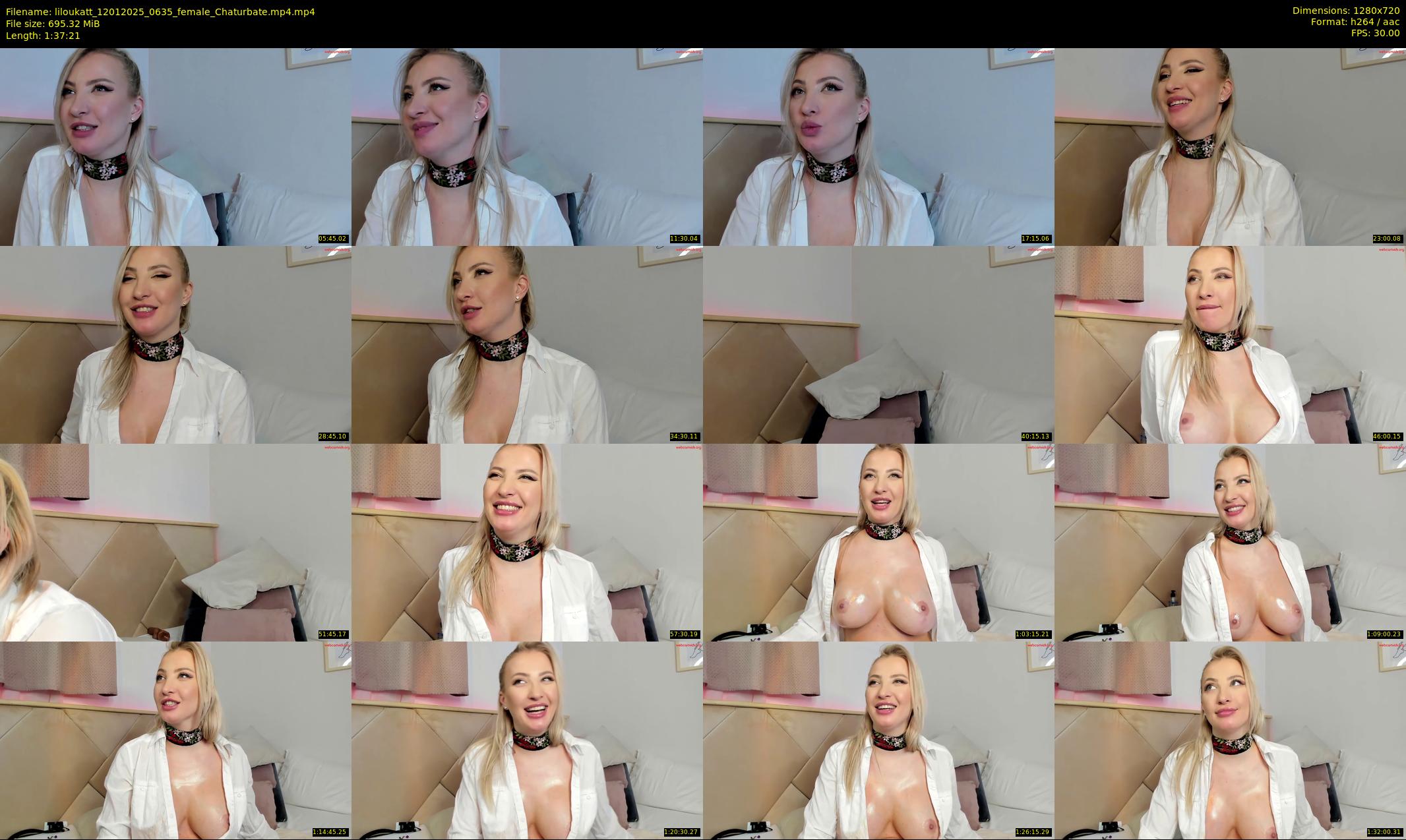 liloukatt — 98 minute Chaturbate female cam show recording, 720p, Jan 12, 2025