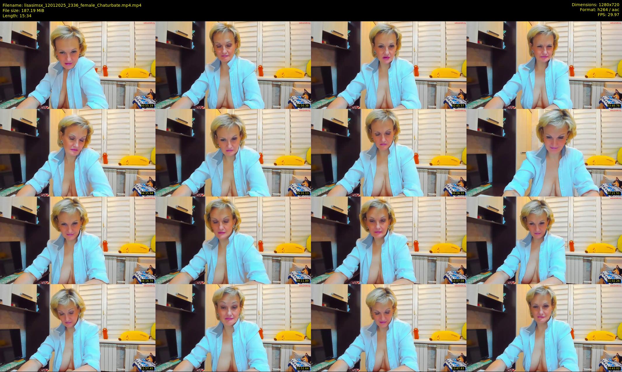 lisasimsx — 16 minute Chaturbate female cam show recording, 720p, Jan 12, 2025