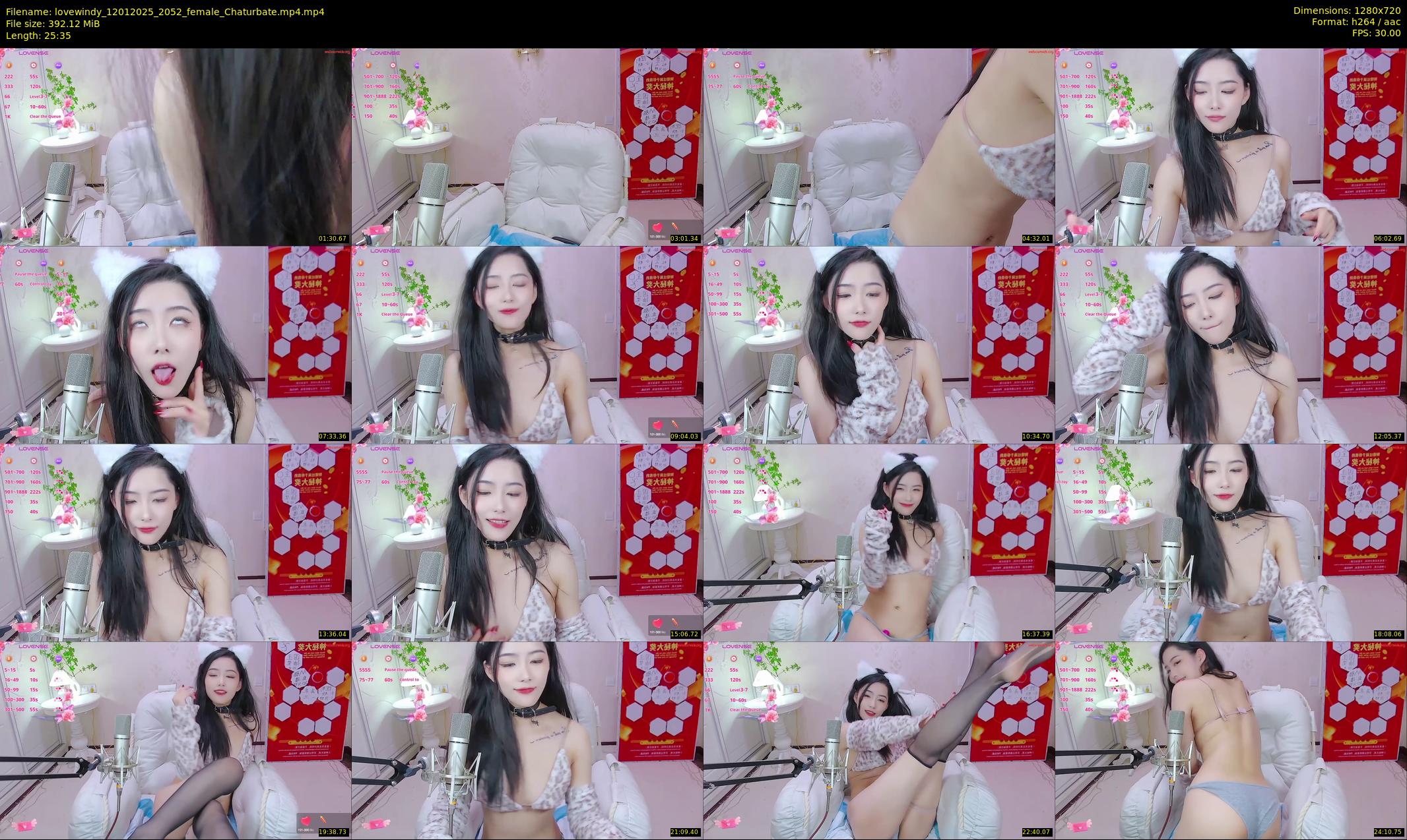 lovewindy — 26 minute Chaturbate female cam show recording, 720p, Jan 12, 2025