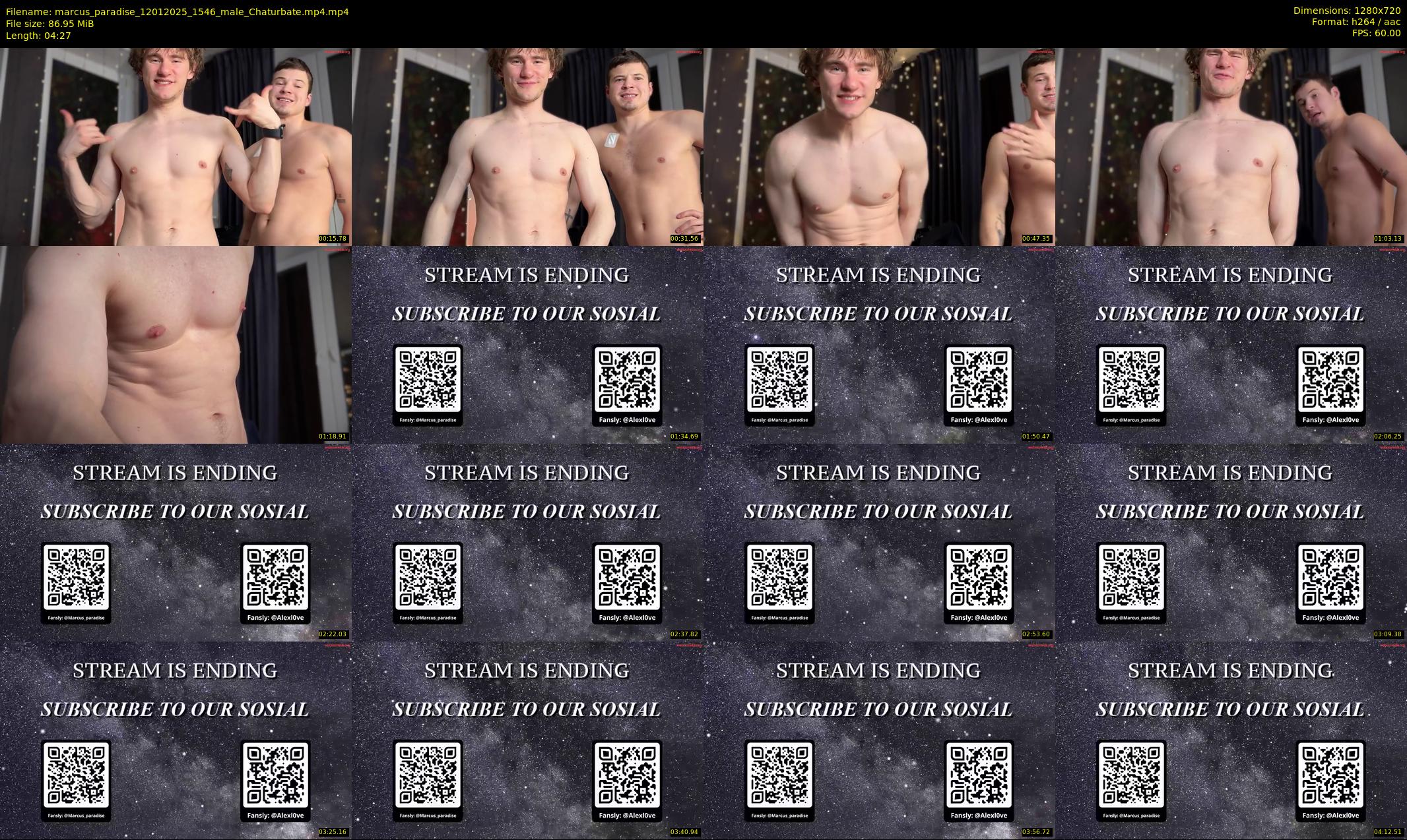 marcus_paradise — 5 minute Chaturbate male cam show recording, 720p, Jan 12, 2025