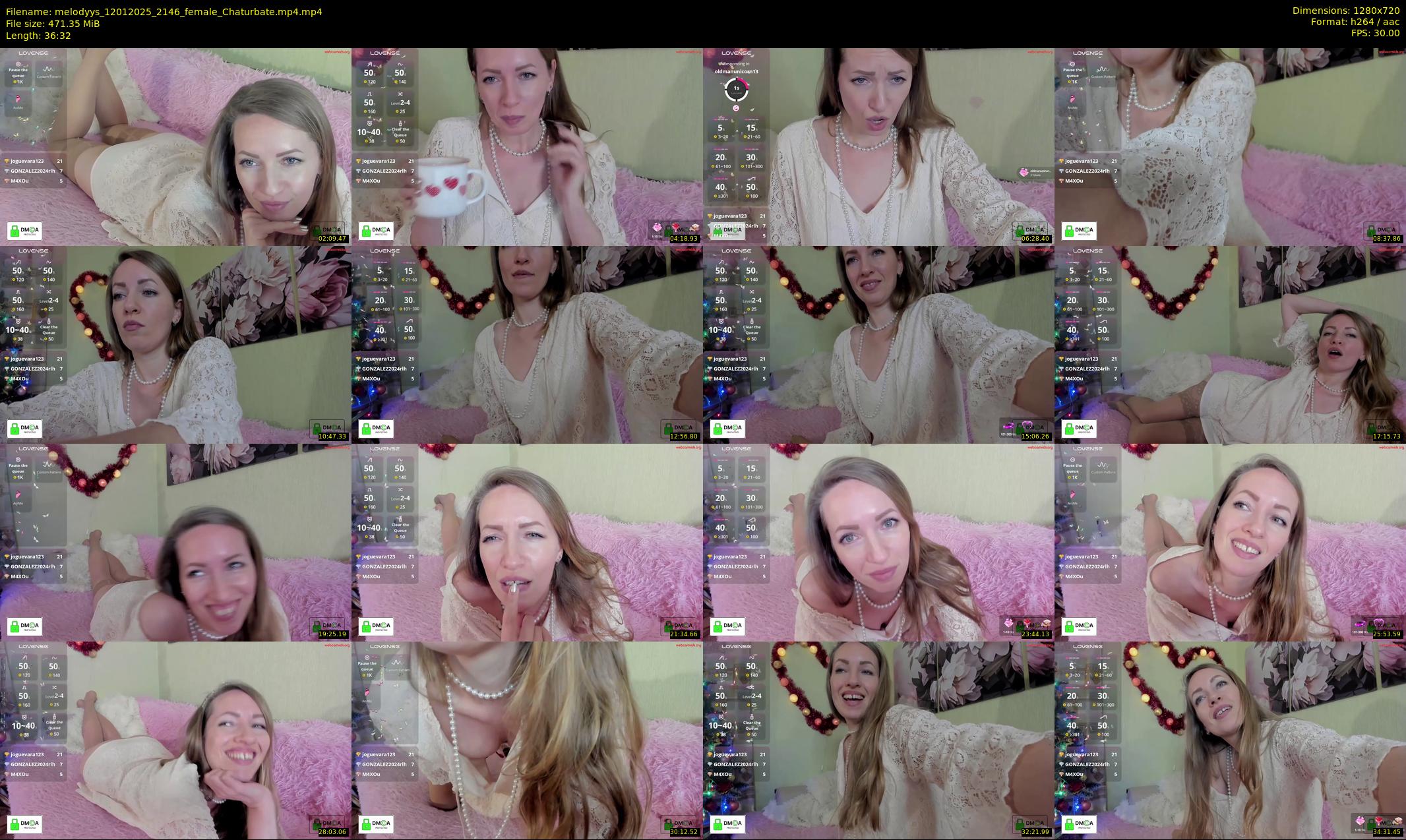melodyys — 37 minute Chaturbate female cam show recording, 720p, Jan 12, 2025