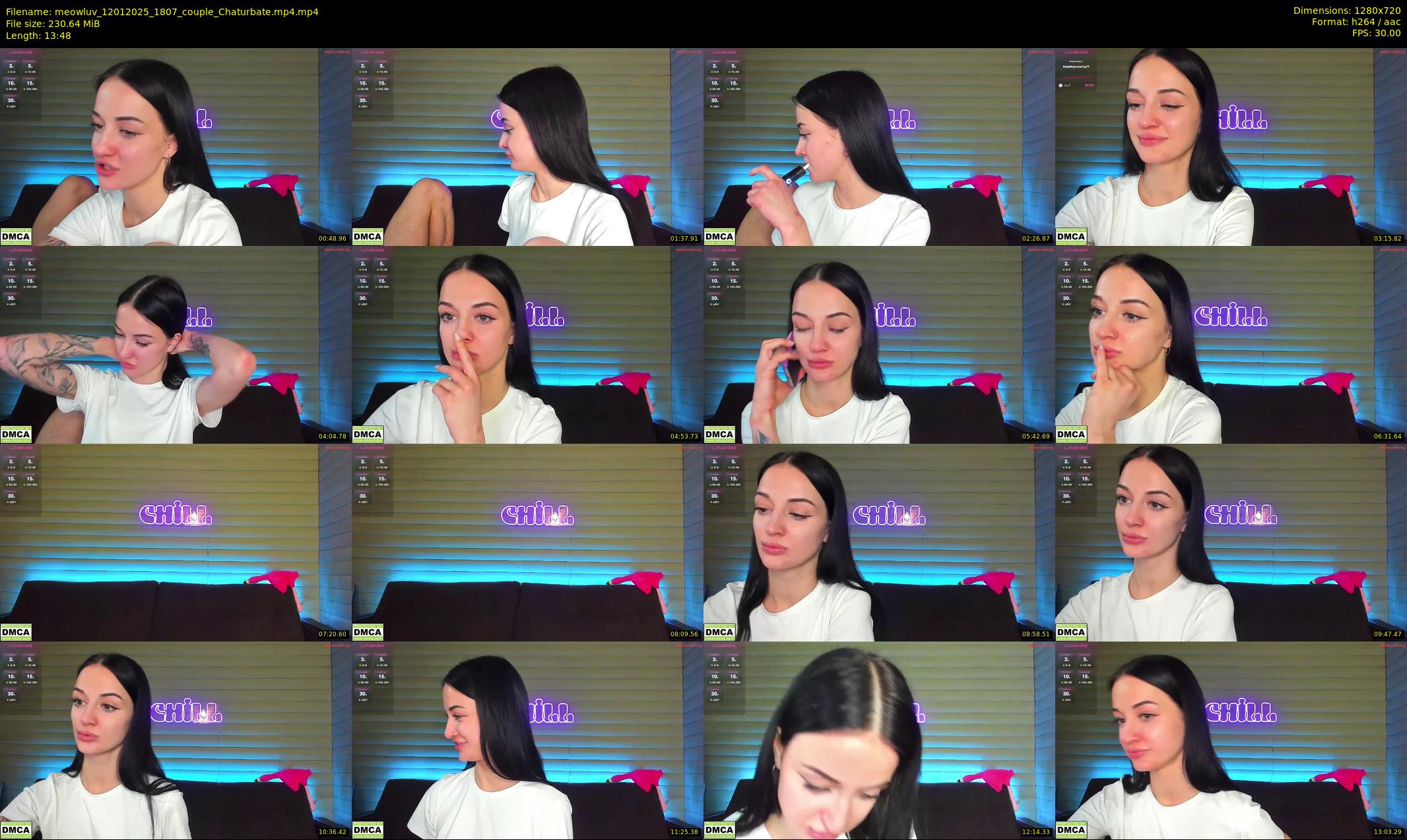 meowluv — 14 minute Chaturbate couple cam show recording, 720p, Jan 12, 2025