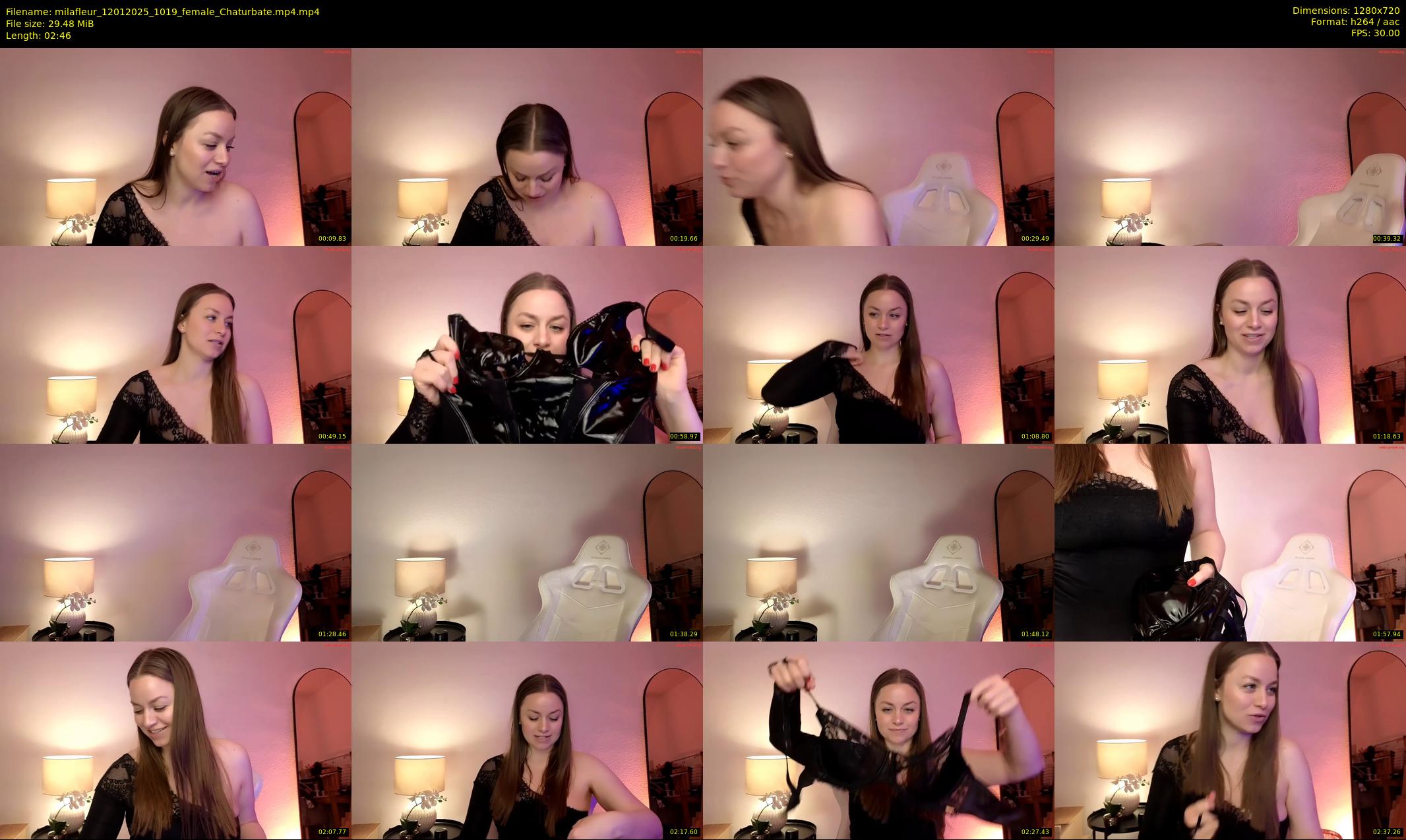 milafleur — 3 minute Chaturbate female cam show recording, 720p, Jan 12, 2025