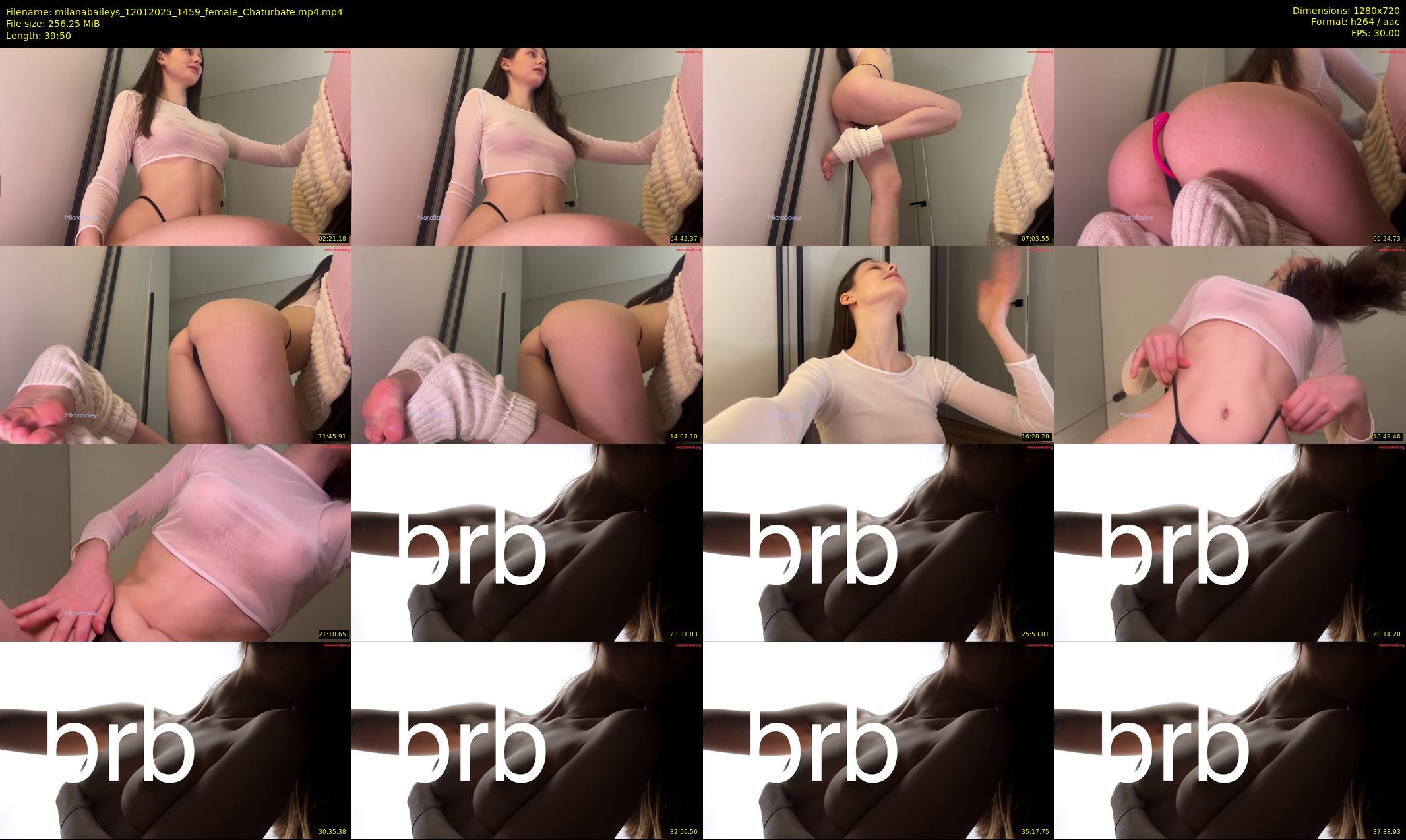 milanabaileys — 40 minute Chaturbate female cam show recording, 720p, Jan 12, 2025