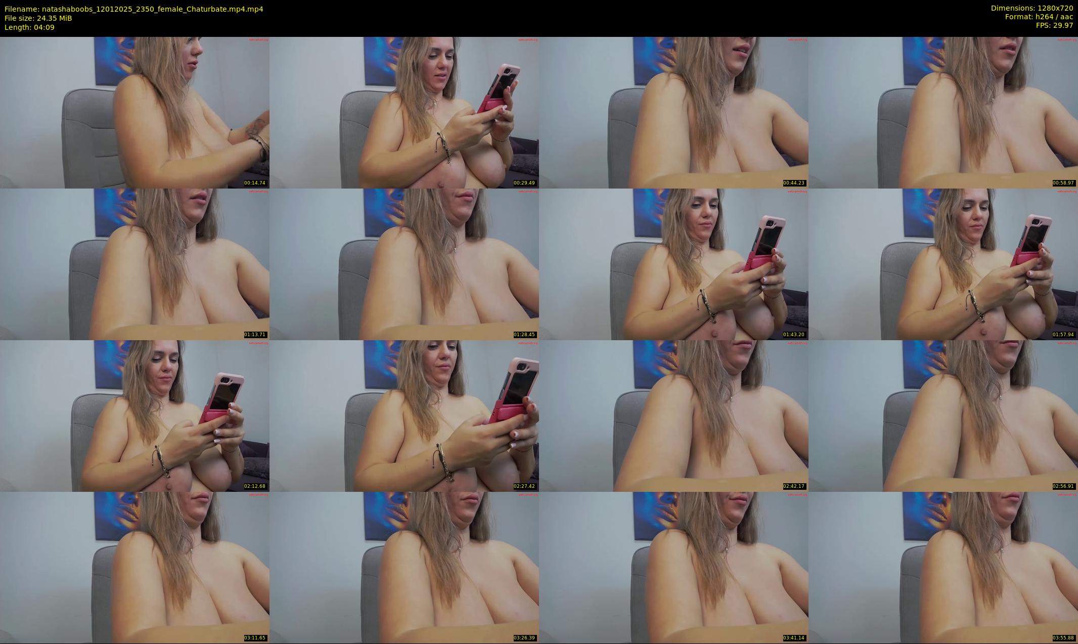 natashaboobs — 5 minute Chaturbate female cam show recording, 720p, Jan 12, 2025