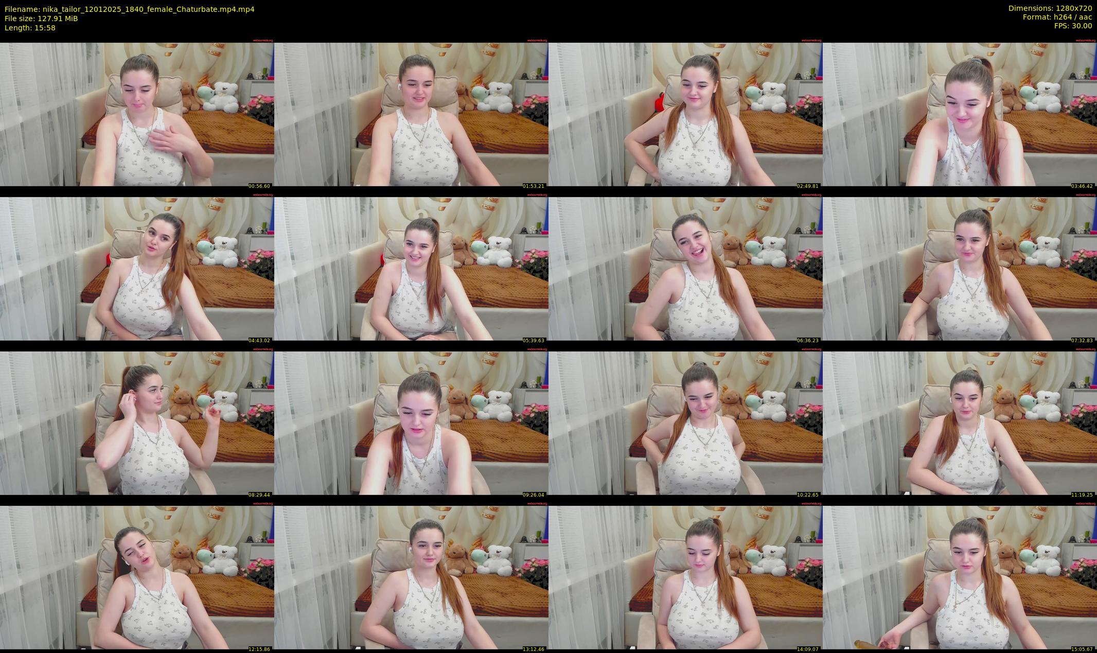 nika_tailor — 16 minute Chaturbate female cam show recording, 720p, Jan 12, 2025