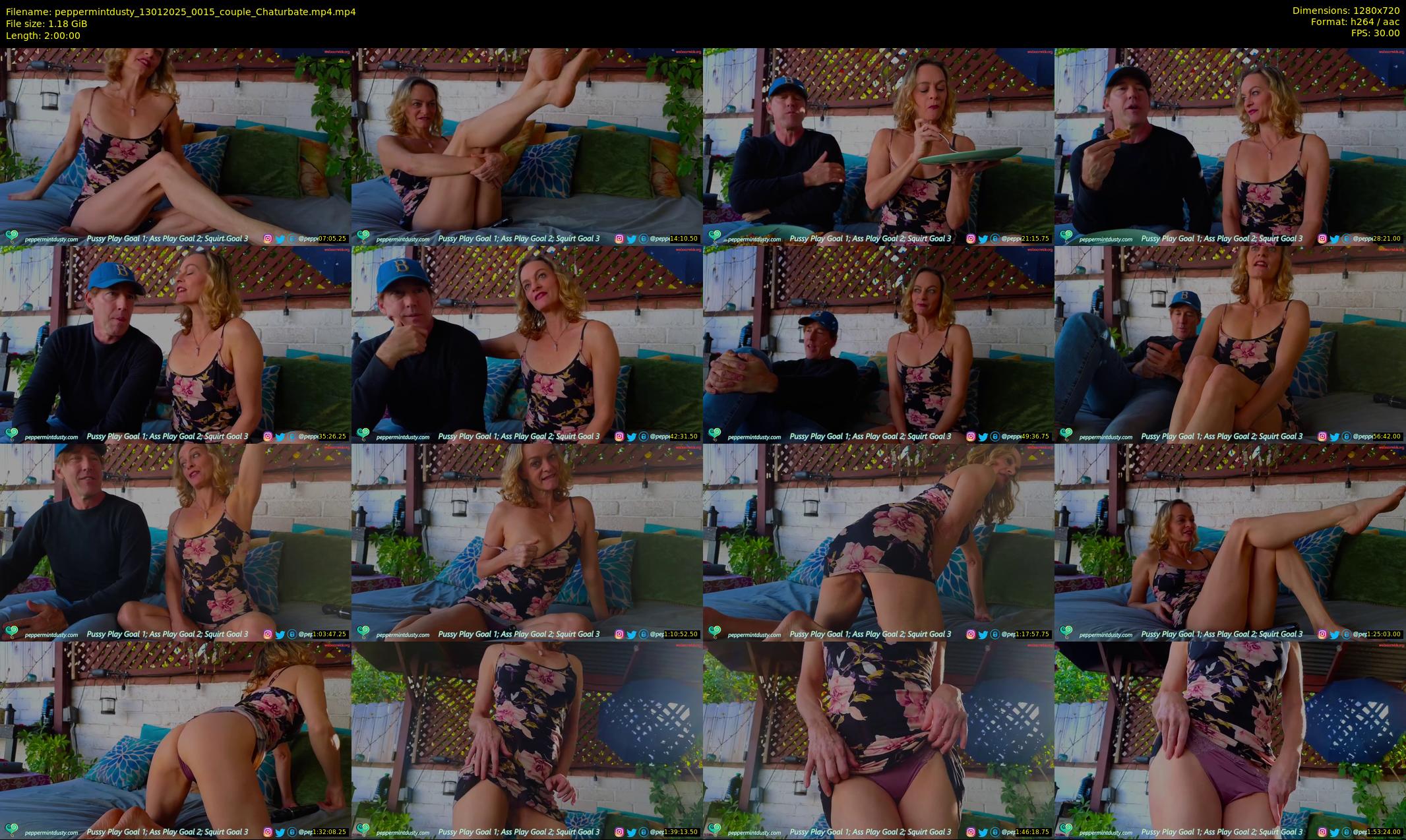 peppermintdusty — 120 minute Chaturbate couple cam show recording, 720p, Jan 13, 2025