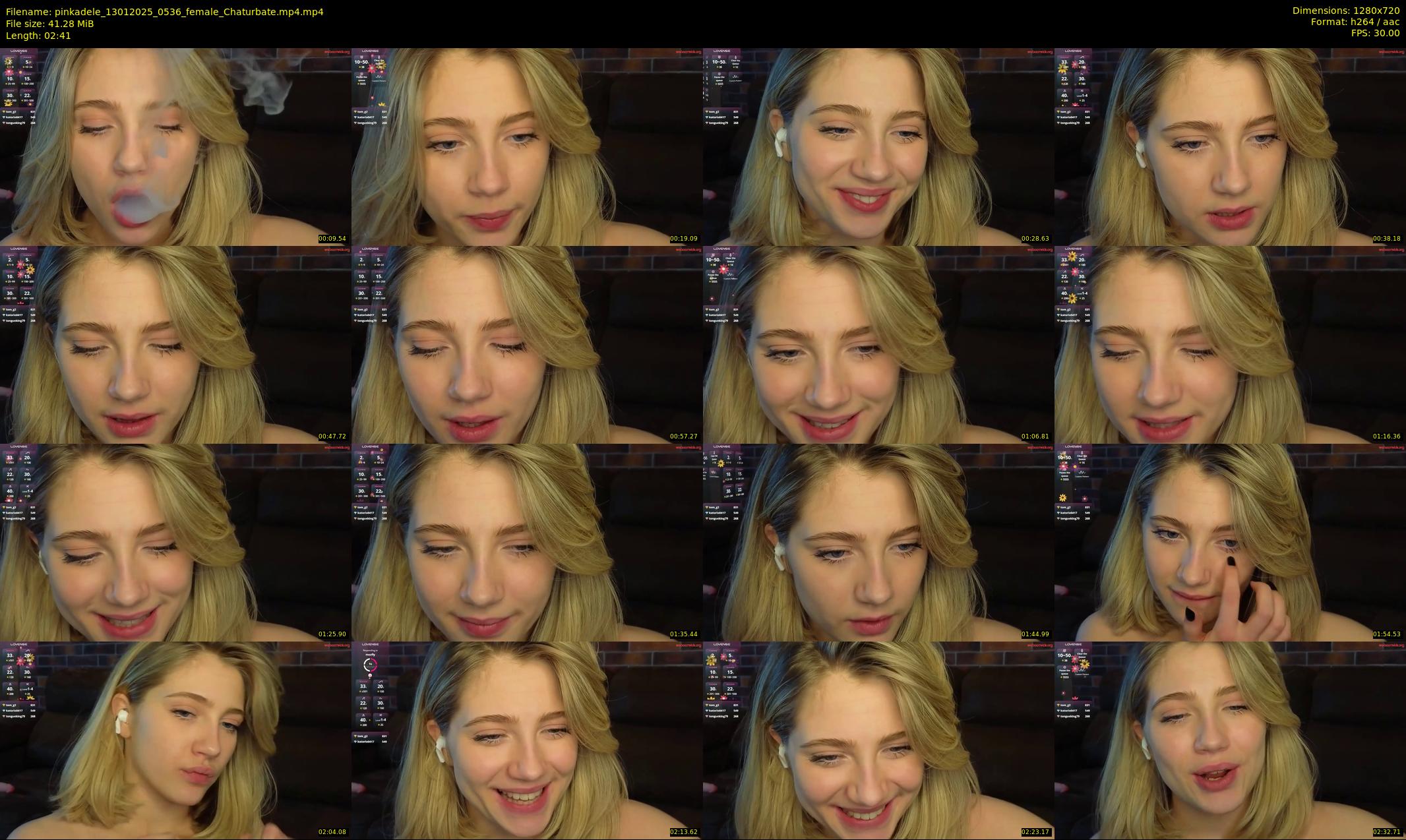 pinkadele — 3 minute Chaturbate female cam show recording, 720p, Jan 13, 2025