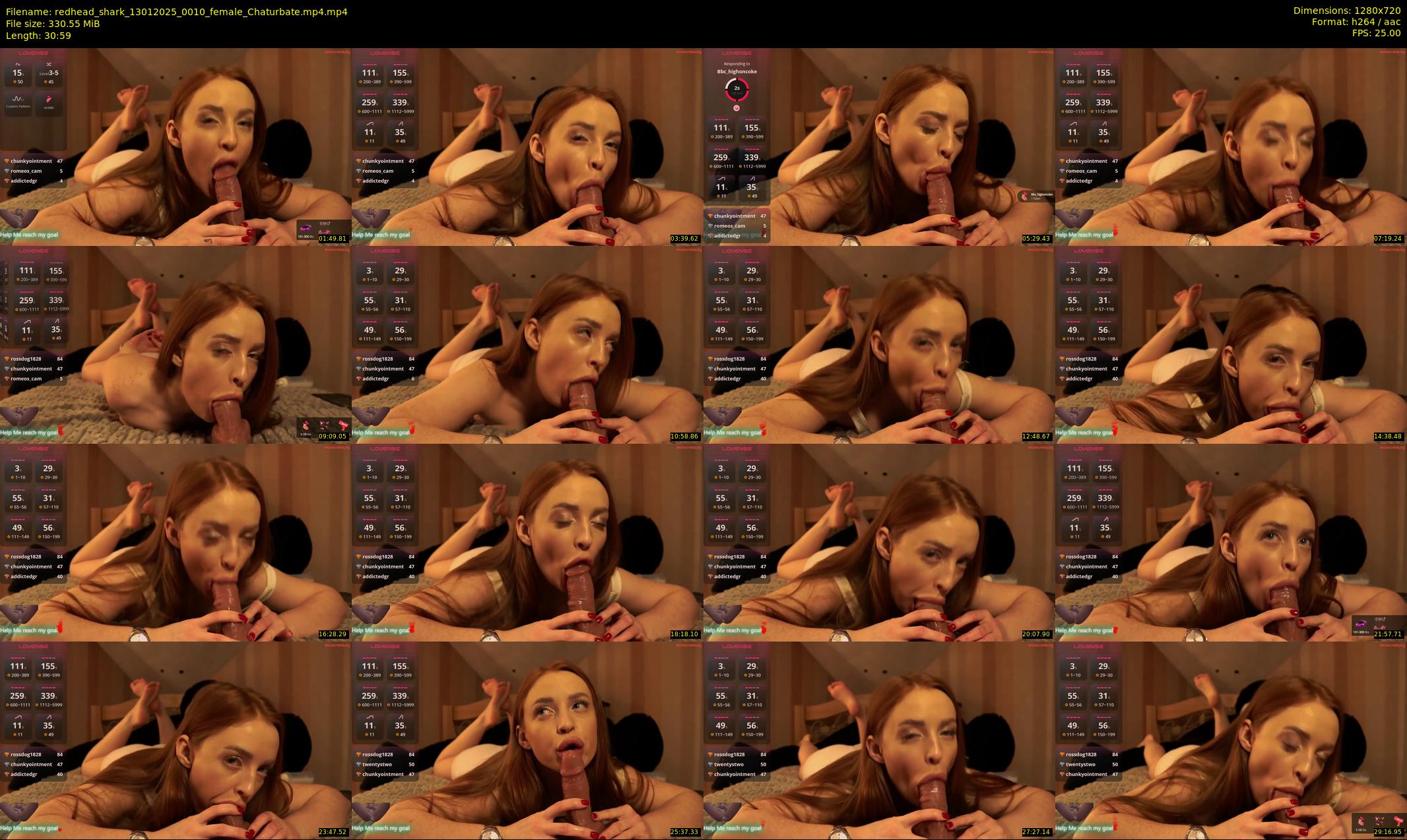 redhead_shark — 31 minute Chaturbate female cam show recording, 720p, Jan 13, 2025