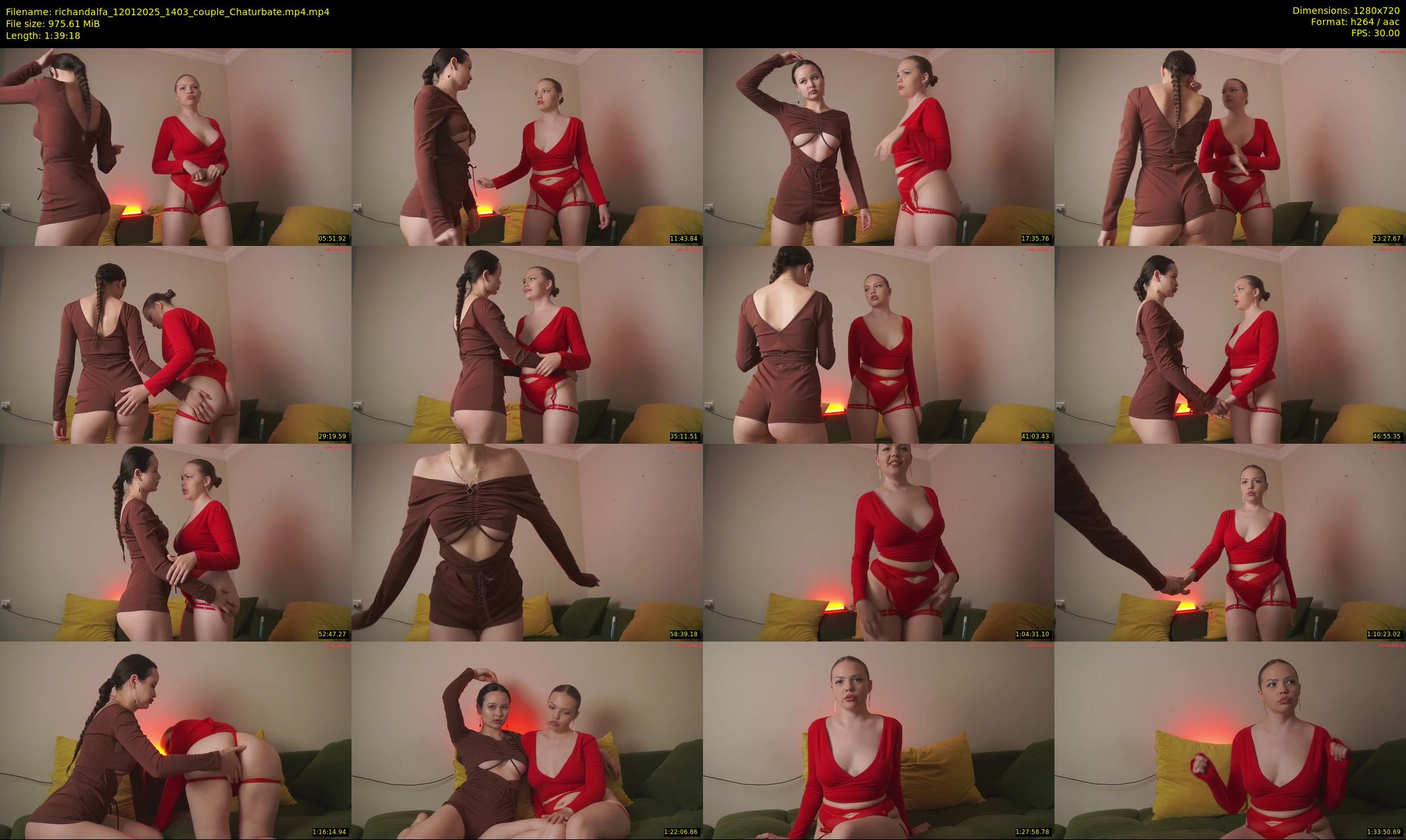 richandalfa — 100 minute Chaturbate couple cam show recording, 720p, Jan 12, 2025