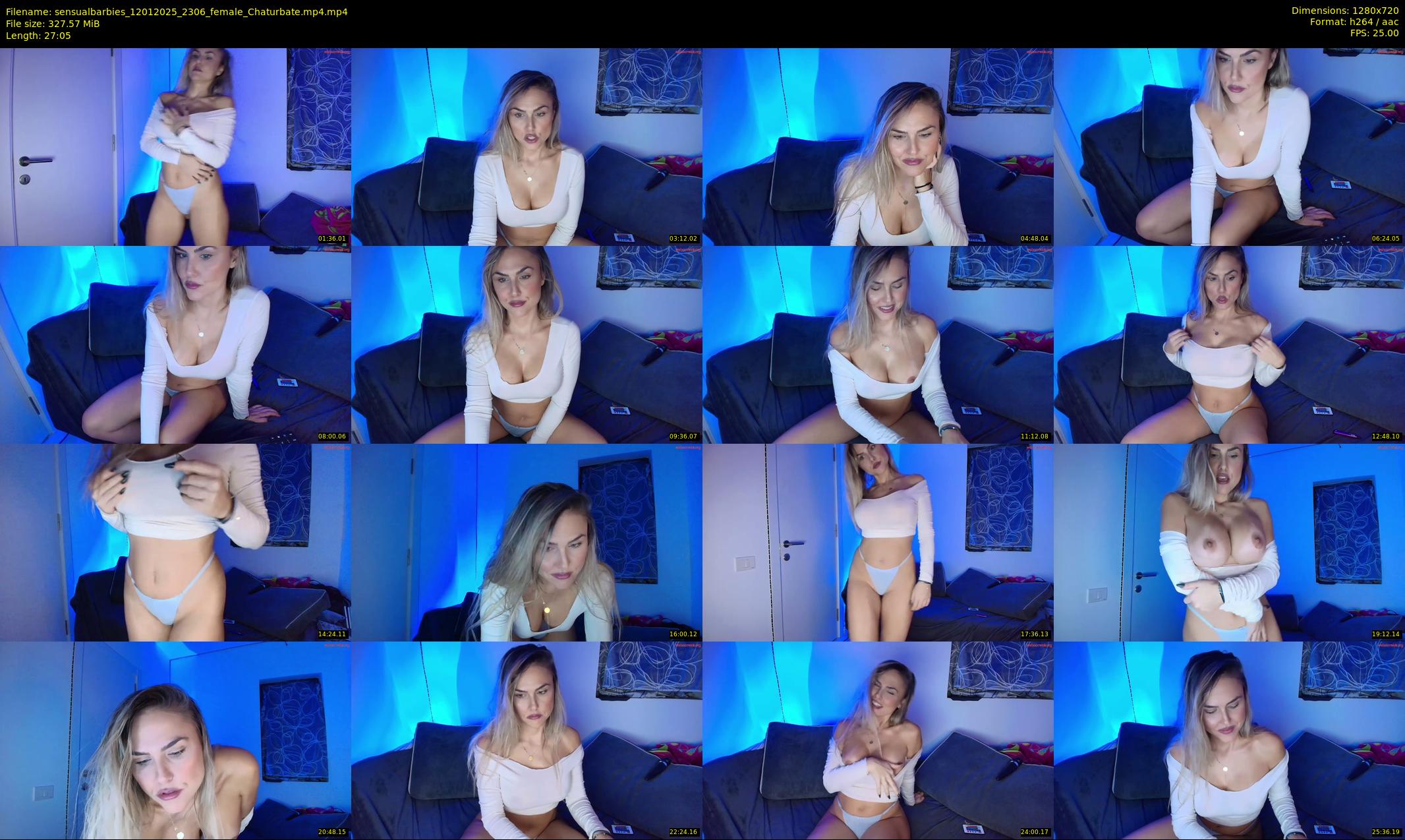 sensualbarbies — 28 minute Chaturbate female cam show recording, 720p, Jan 12, 2025