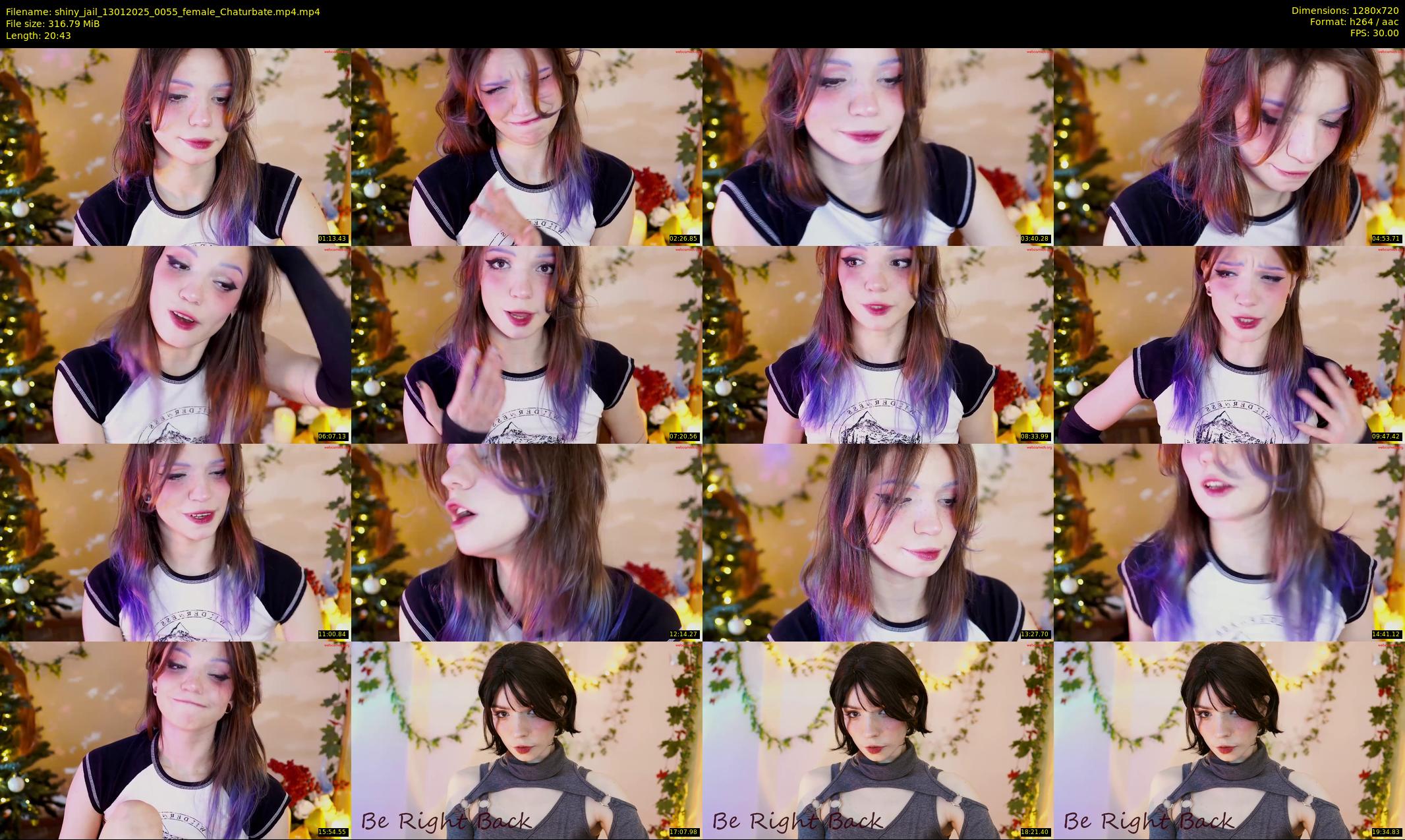 shiny_jail — 21 minute Chaturbate female cam show recording, 720p, Jan 13, 2025