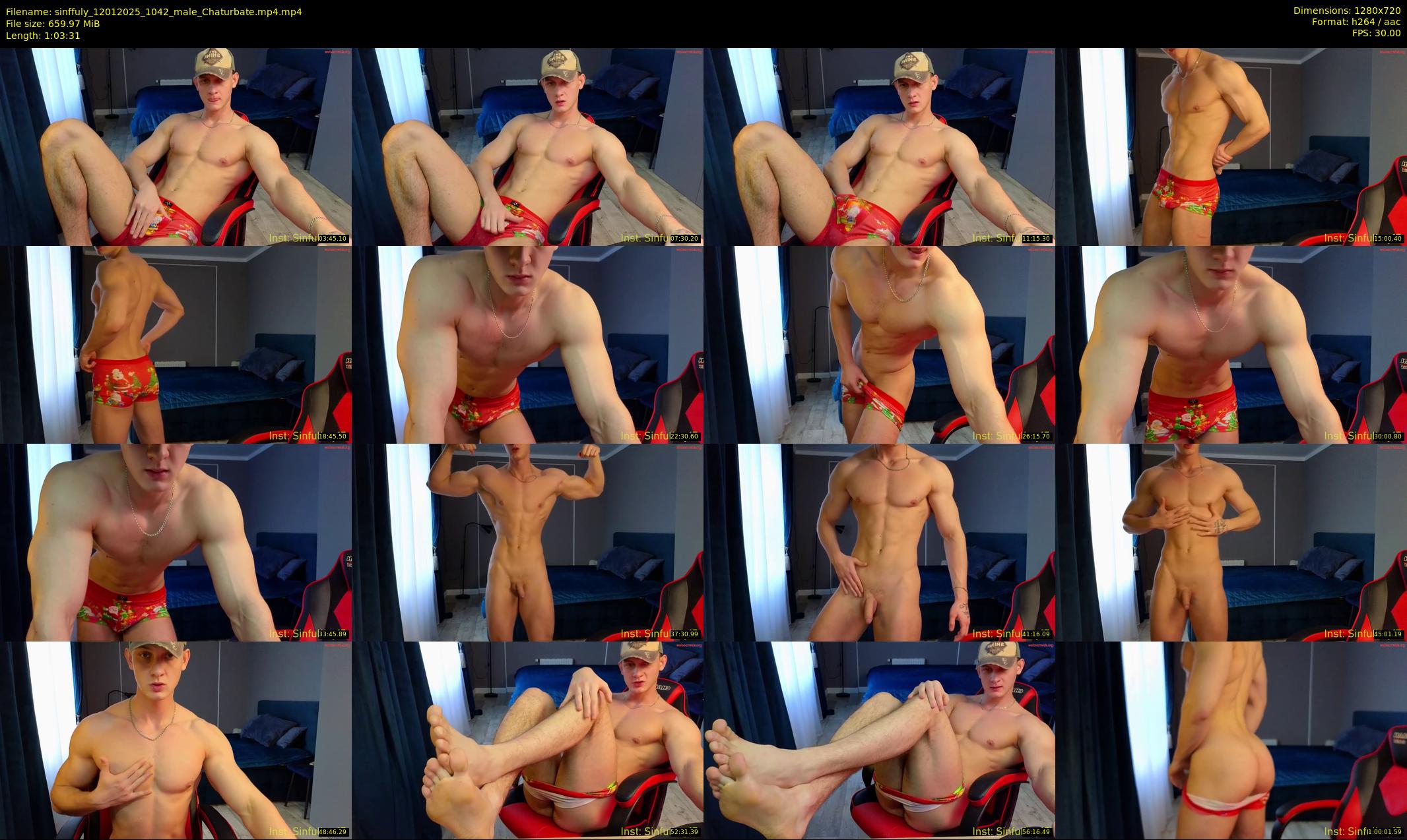 sinffuly — 64 minute Chaturbate male cam show recording, 720p, Jan 12, 2025