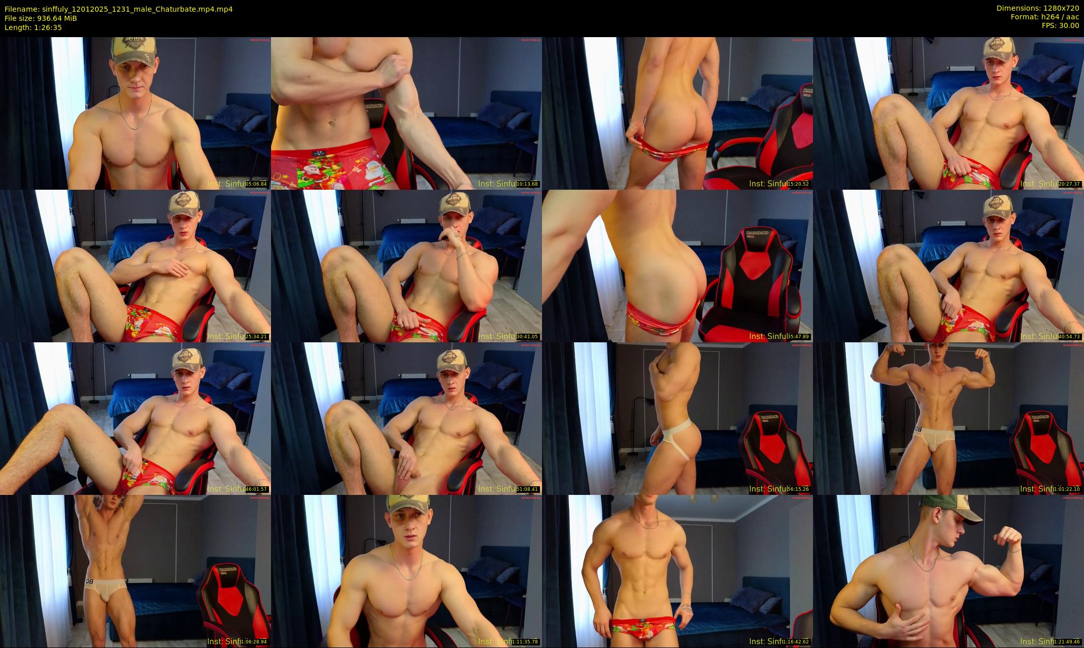 sinffuly — 87 minute Chaturbate male cam show recording, 720p, Jan 12, 2025