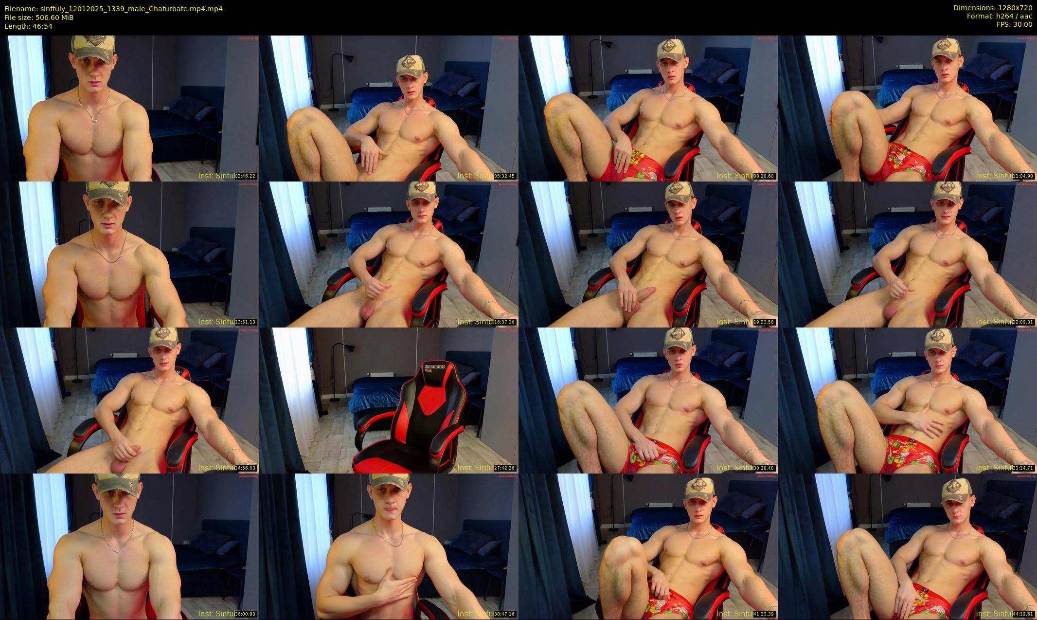 sinffuly — 47 minute Chaturbate male cam show recording, 720p, Jan 12, 2025