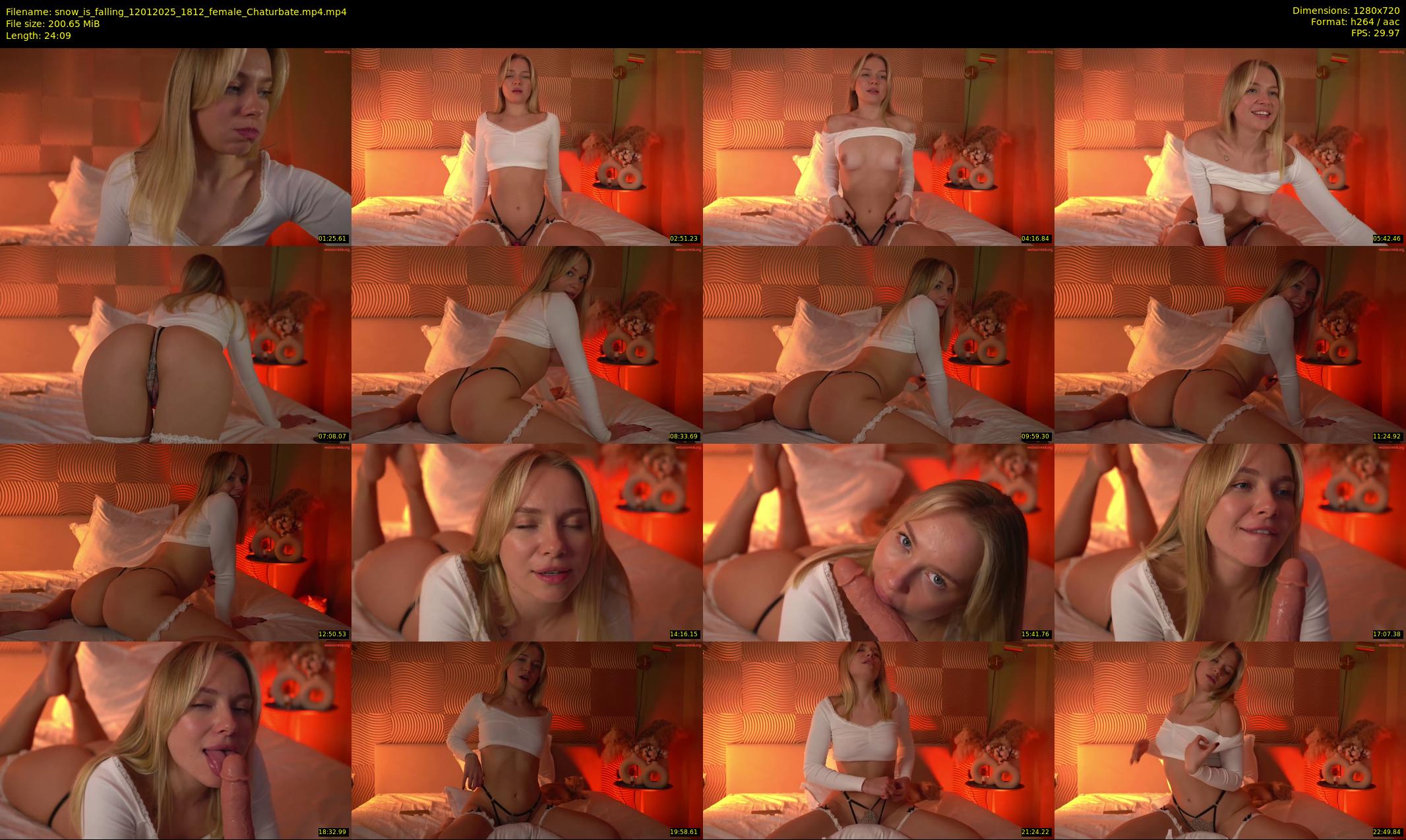 snow_is_falling — 25 minute Chaturbate female cam show recording, 720p, Jan 12, 2025