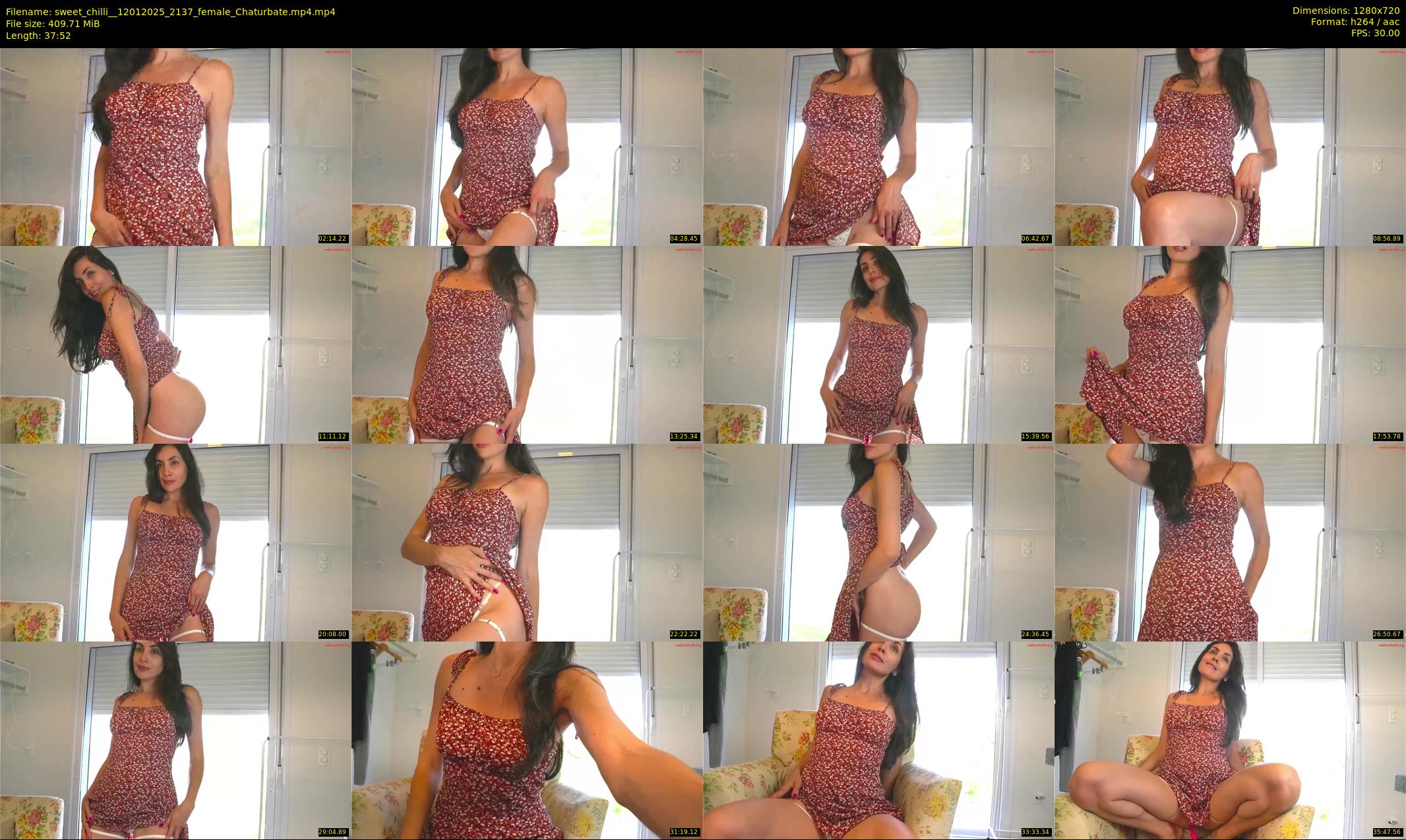 sweet_chilli_ — 38 minute Chaturbate female cam show recording, 720p, Jan 12, 2025
