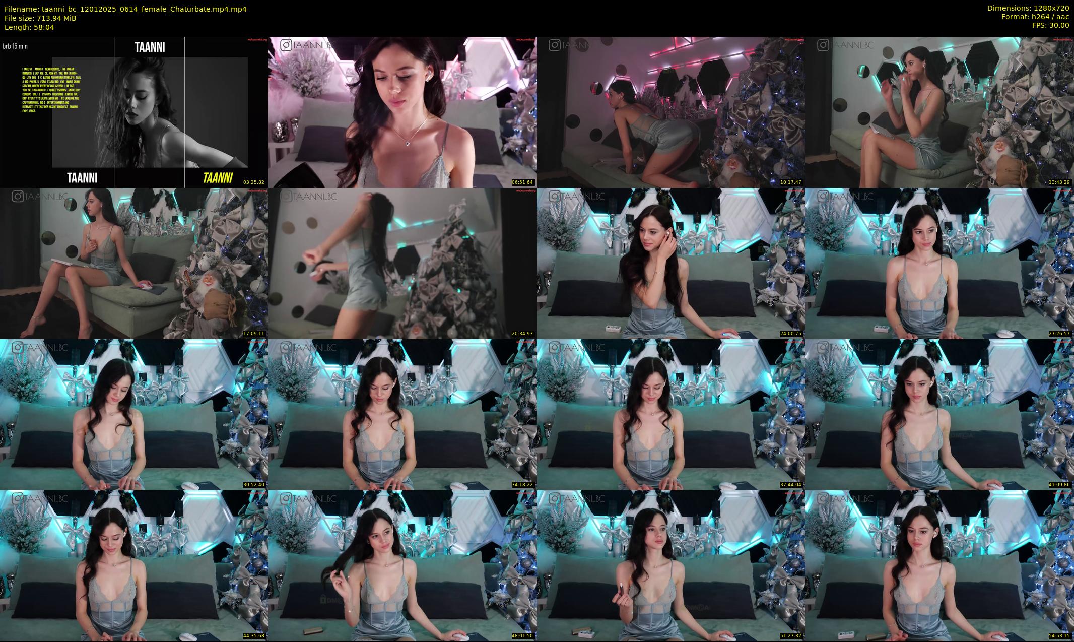 taanni_bc — 59 minute Chaturbate female cam show recording, 720p, Jan 12, 2025