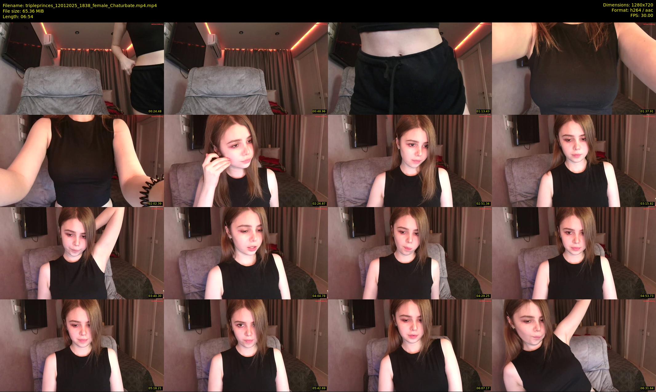 tripleprinces — 7 minute Chaturbate female cam show recording, 720p, Jan 12, 2025