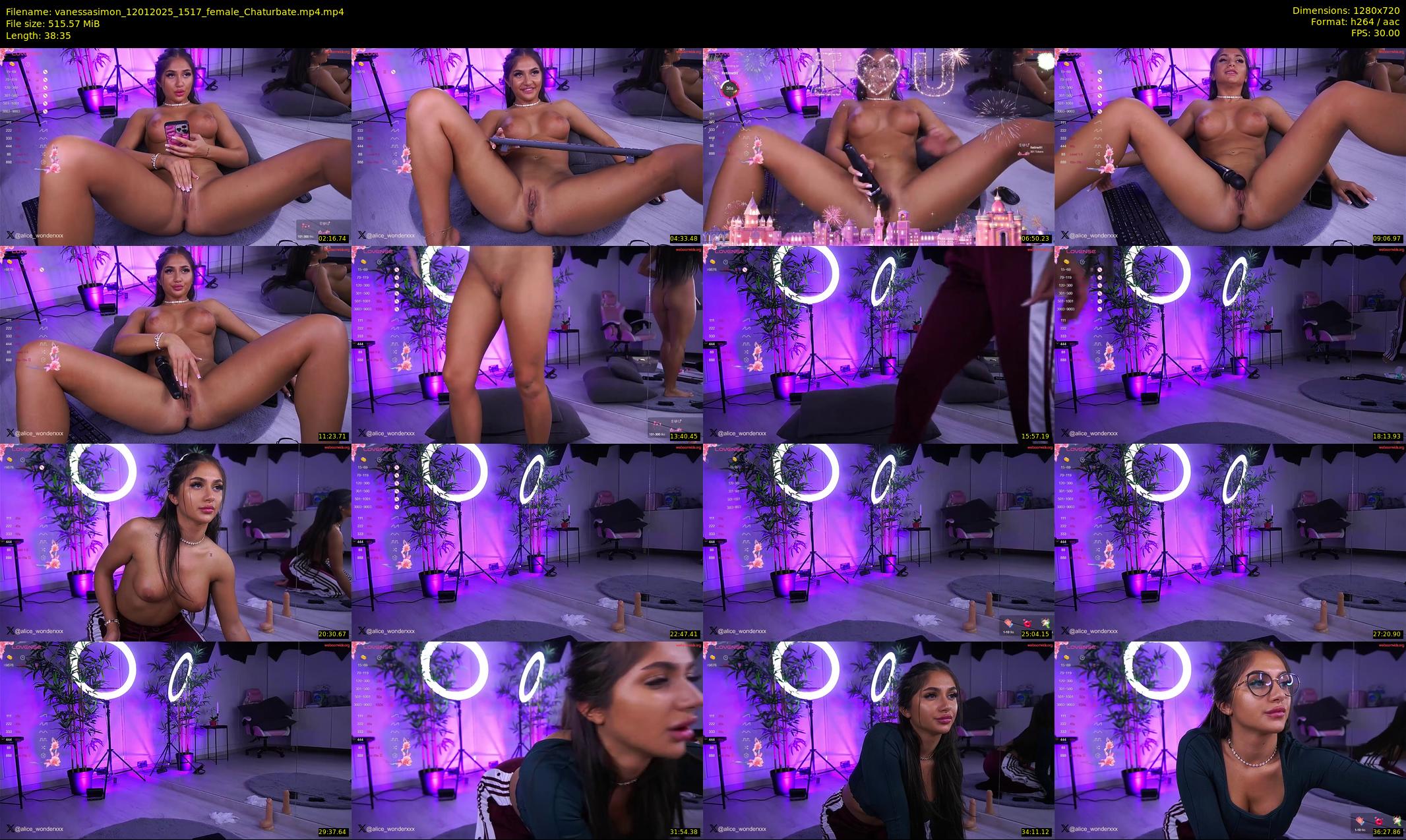 vanessasimon — 39 minute Chaturbate female cam show recording, 720p, Jan 12, 2025