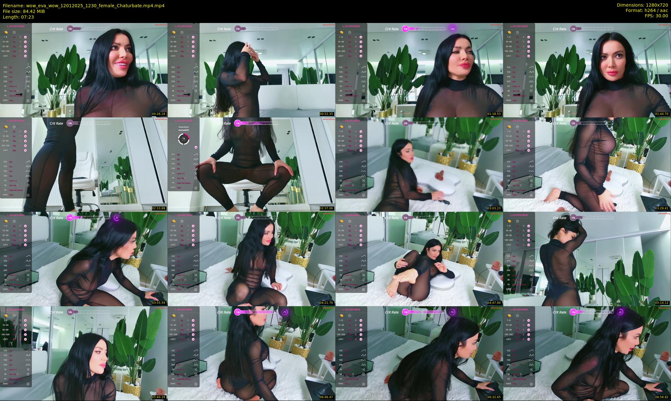 wow_eva_wow — 8 minute Chaturbate female cam show recording, 720p, Jan 12, 2025