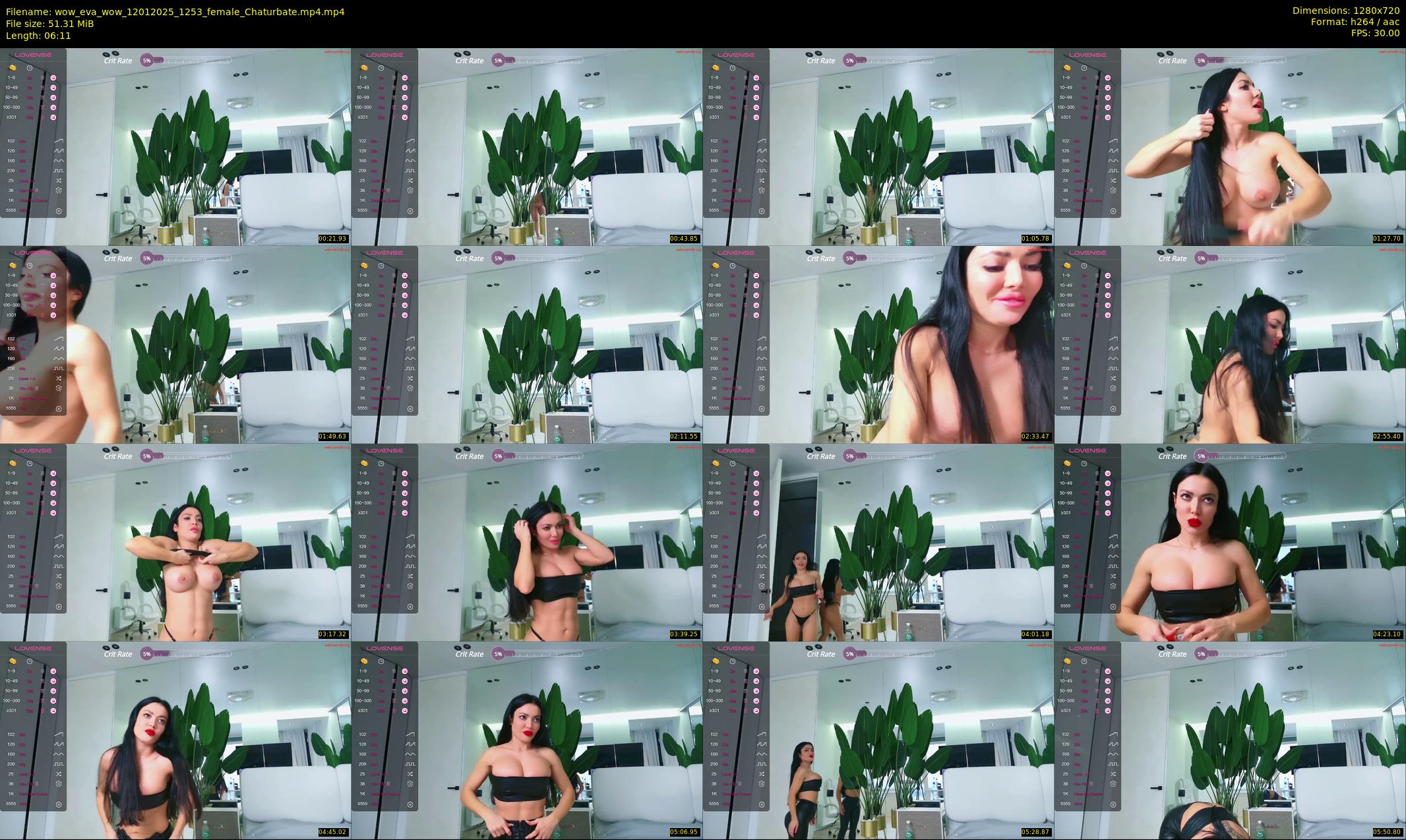 wow_eva_wow — 7 minute Chaturbate female cam show recording, 720p, Jan 12, 2025