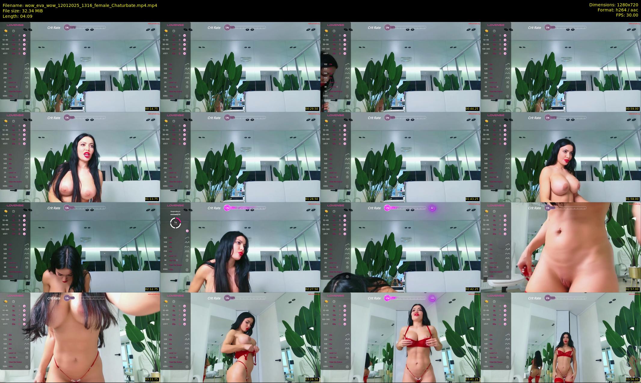 wow_eva_wow — 5 minute Chaturbate female cam show recording, 720p, Jan 12, 2025