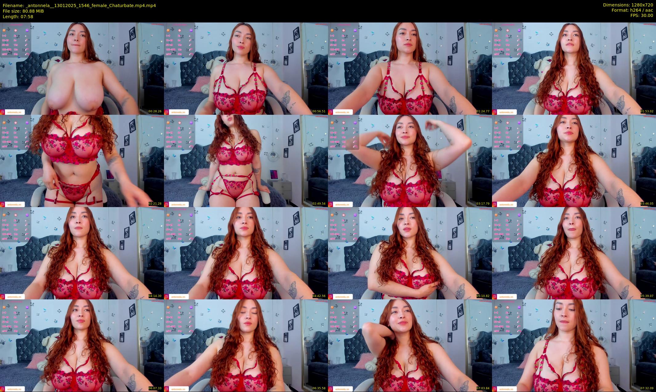 _antonnela_ — 8 minute Chaturbate female cam show recording, 720p, Jan 13, 2025