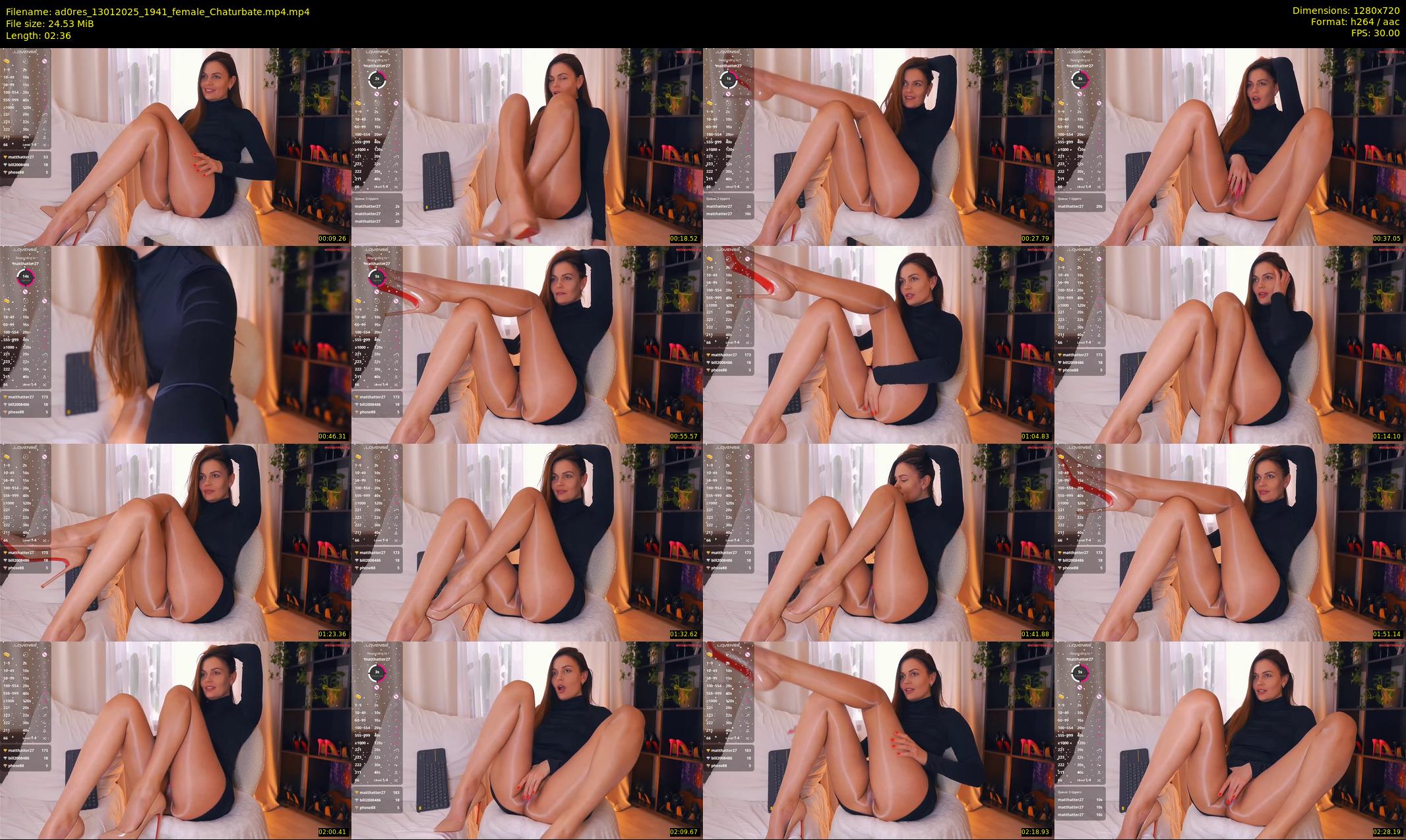 ad0res — 3 minute Chaturbate female cam show recording, 720p, Jan 13, 2025