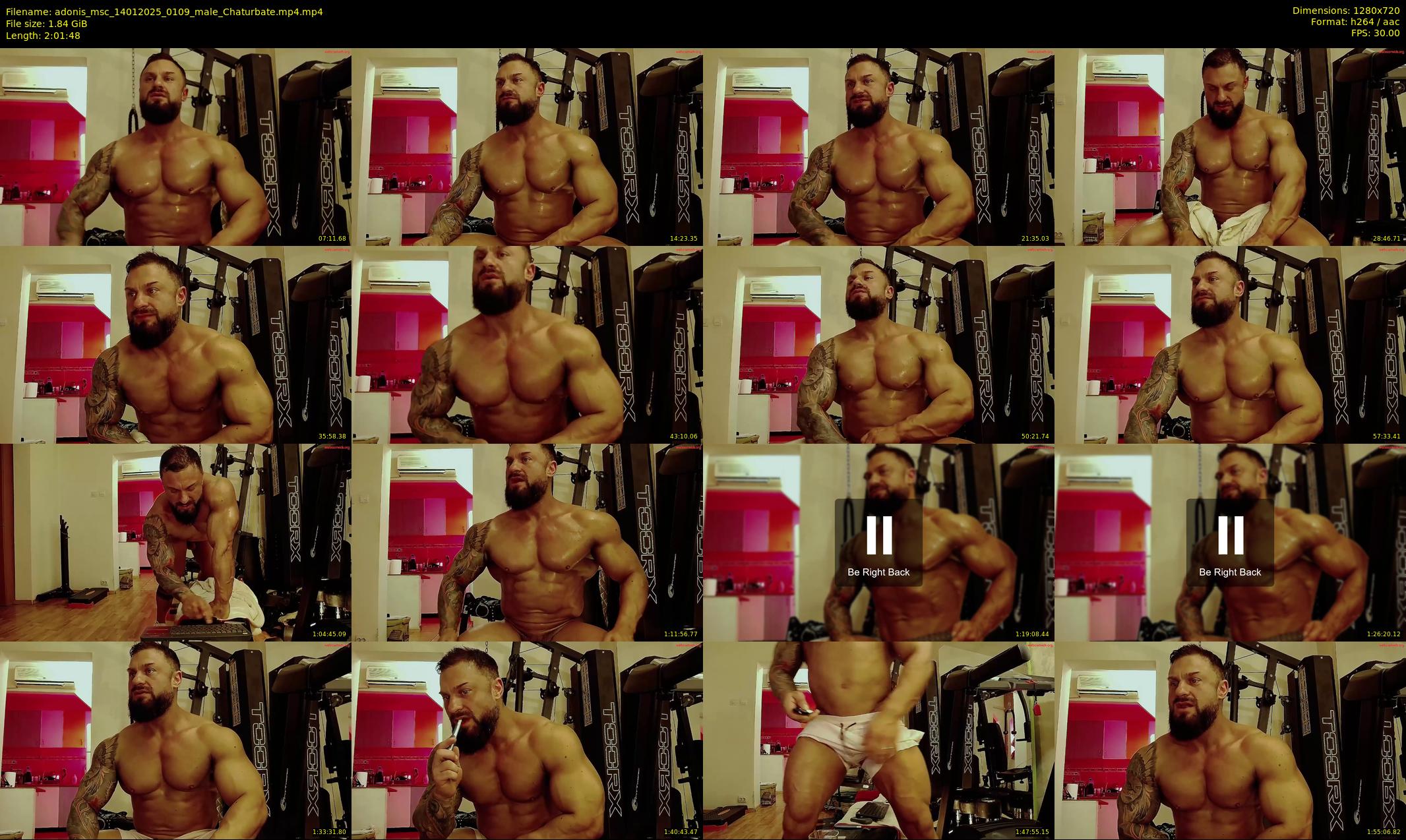 adonis_msc — 122 minute Chaturbate male cam show recording, 720p, Jan 14, 2025