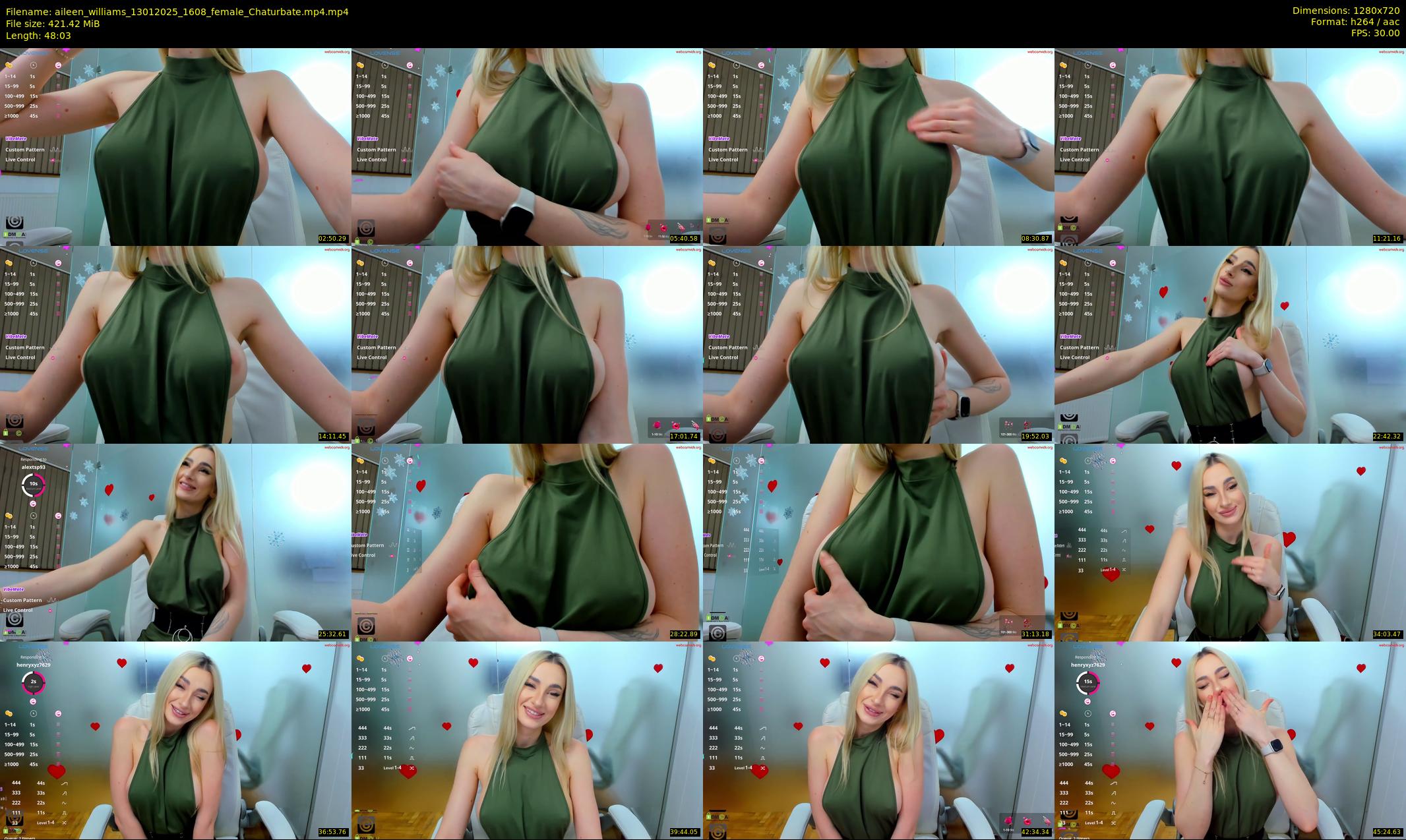 aileen_williams — 49 minute Chaturbate female cam show recording, 720p, Jan 13, 2025
