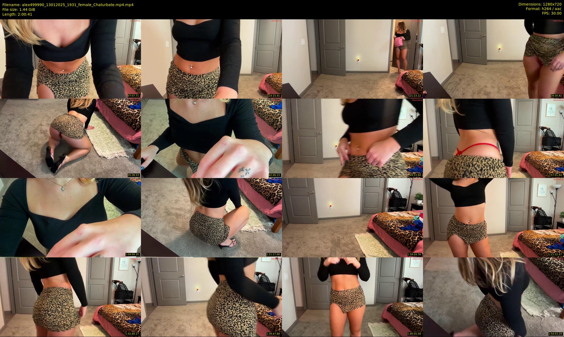 alex499990 — 121 minute Chaturbate female cam show recording, 720p, Jan 13, 2025