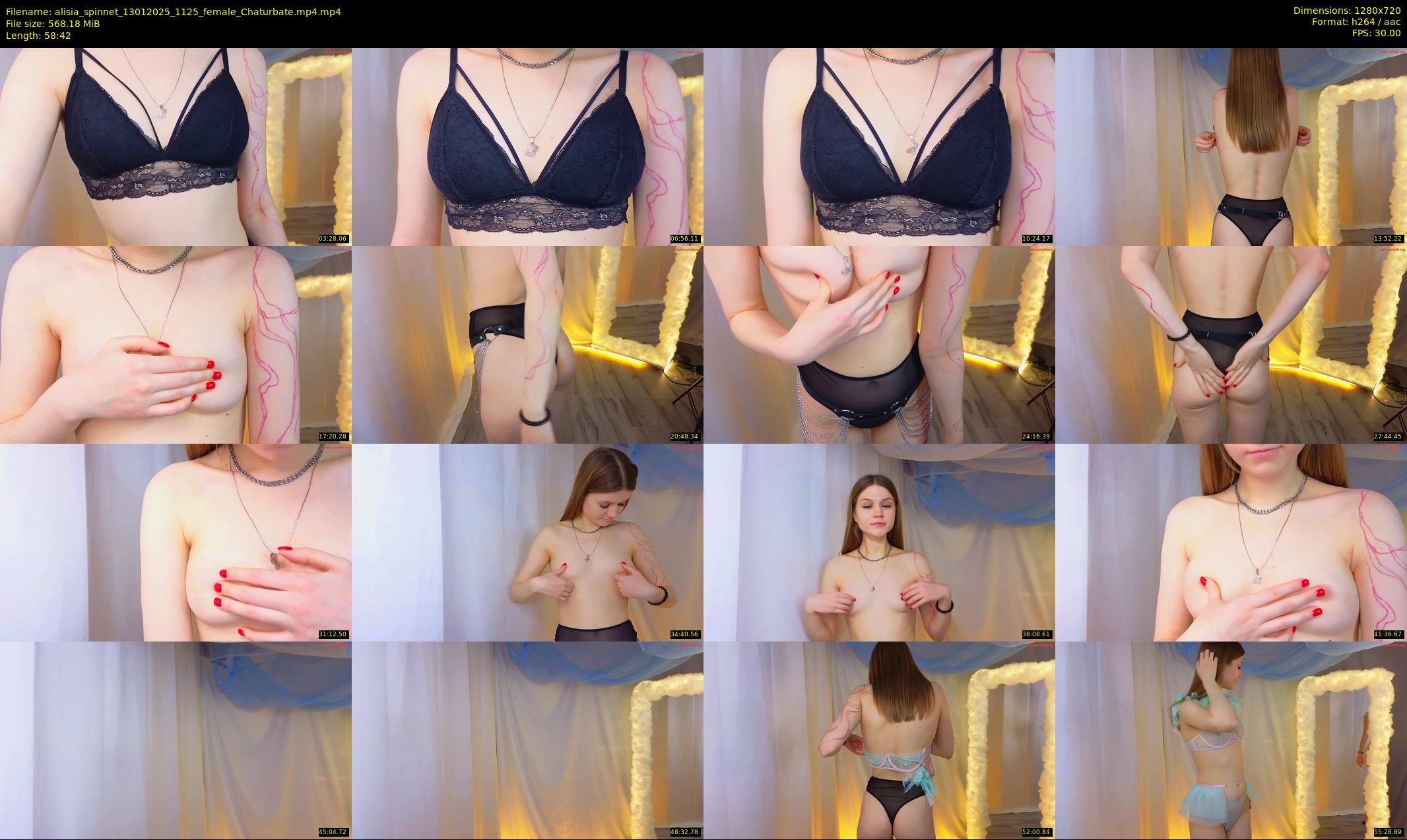 alisia_spinnet — 59 minute Chaturbate female cam show recording, 720p, Jan 13, 2025