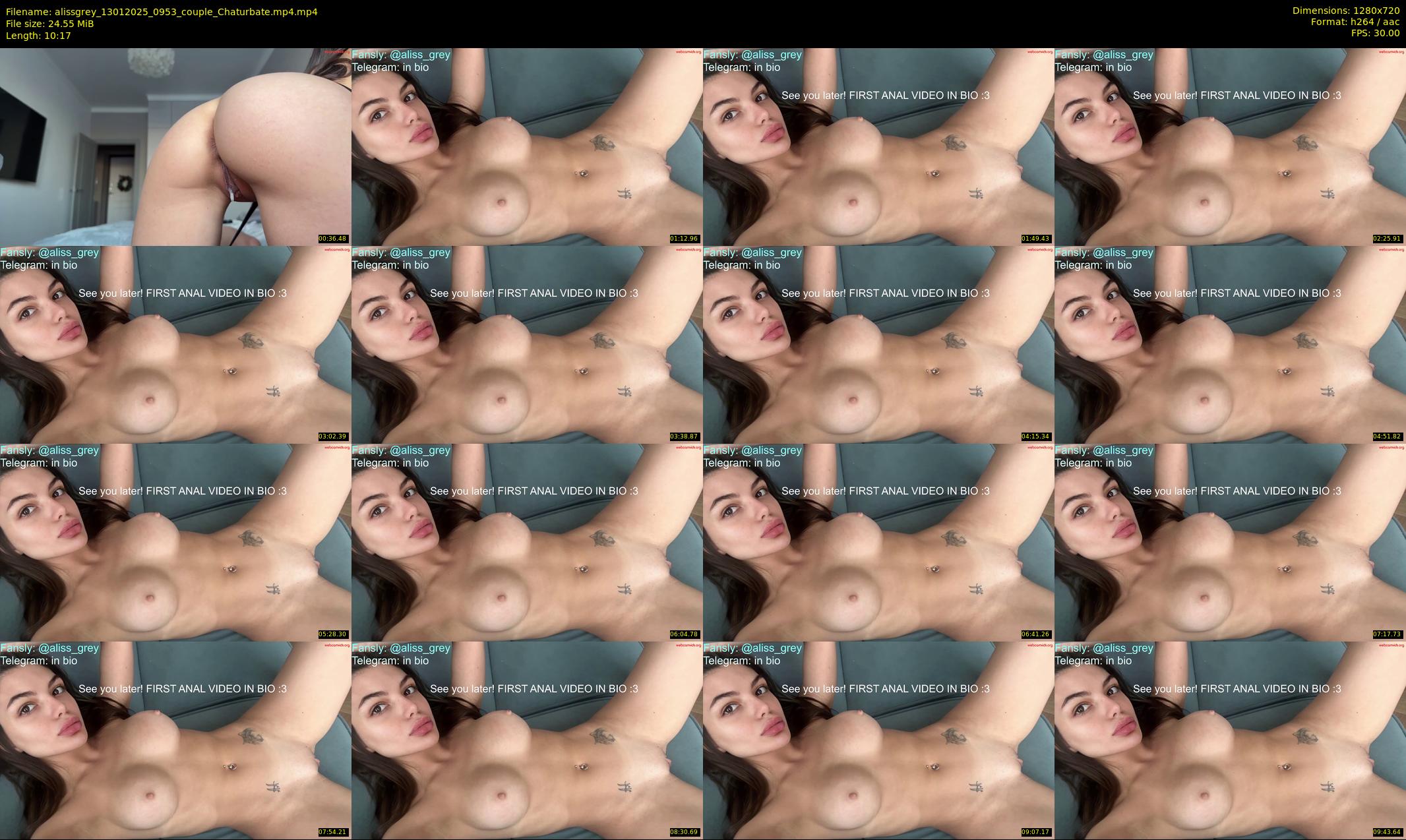 alissgrey — 11 minute Chaturbate couple cam show recording, 720p, Jan 13, 2025