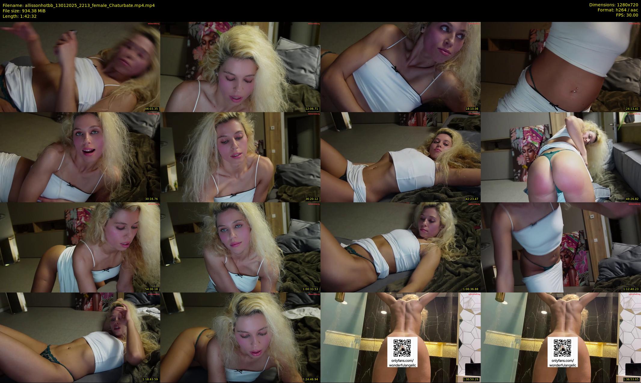 allissonhotbb — 103 minute Chaturbate female cam show recording, 720p, Jan 13, 2025