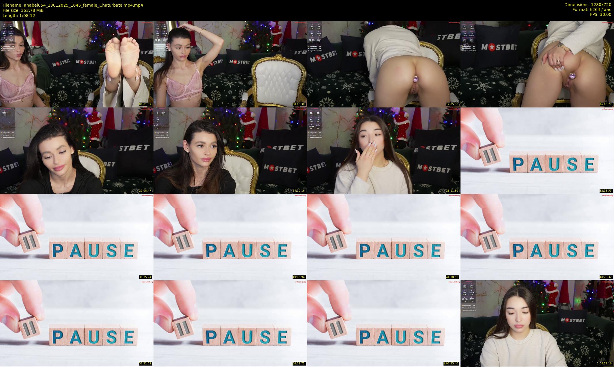 anabel054 — 69 minute Chaturbate female cam show recording, 720p, Jan 13, 2025